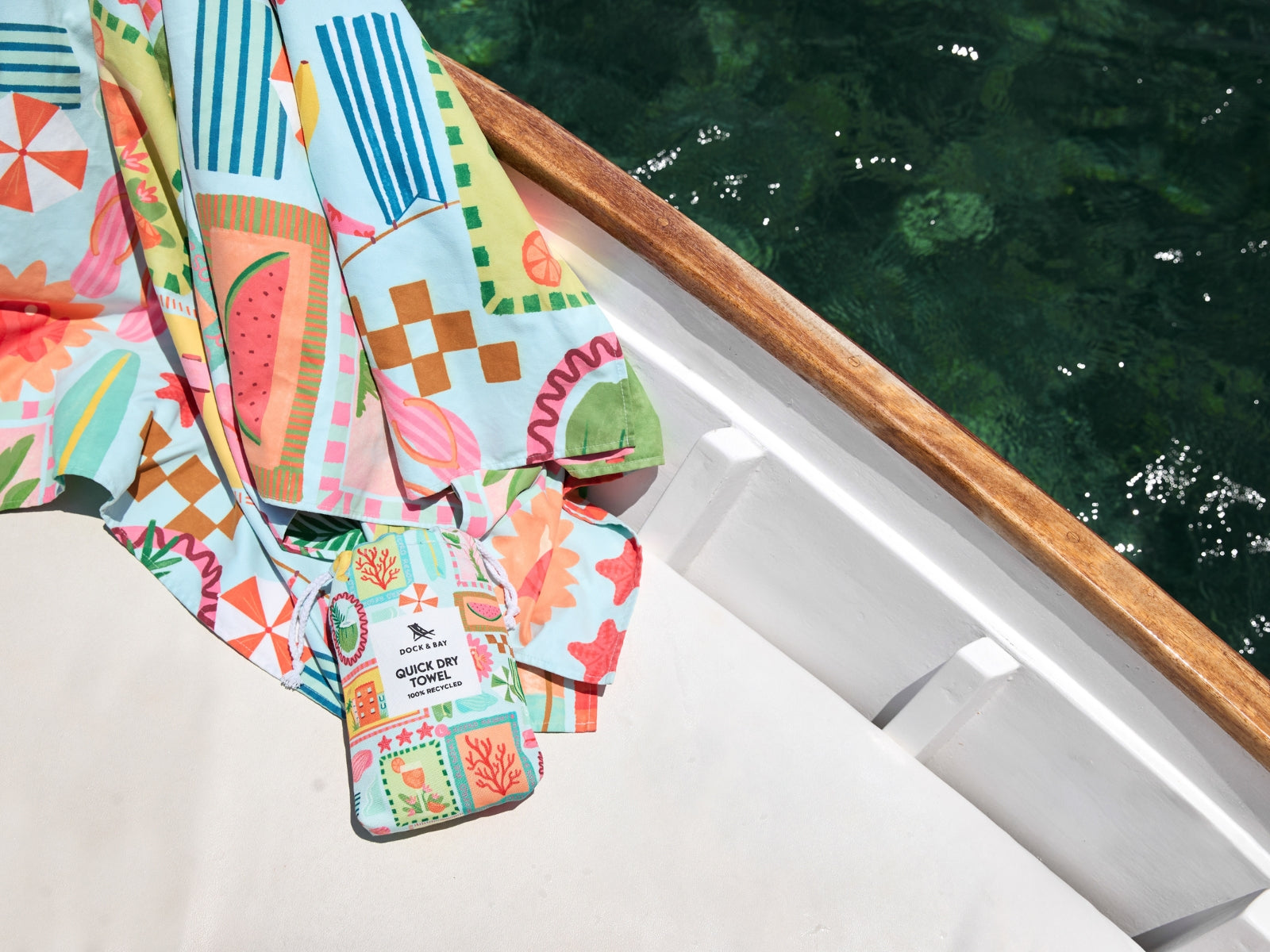 Dock & Bay Beach Towel L Wish You Were Here 160x90cm - Produktbild 12