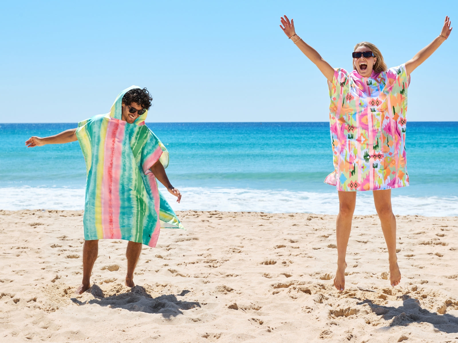 Dock & Bay Erwachsenen-Badeponcho M Ibiza Glow 99x70cm - Produktbild 7