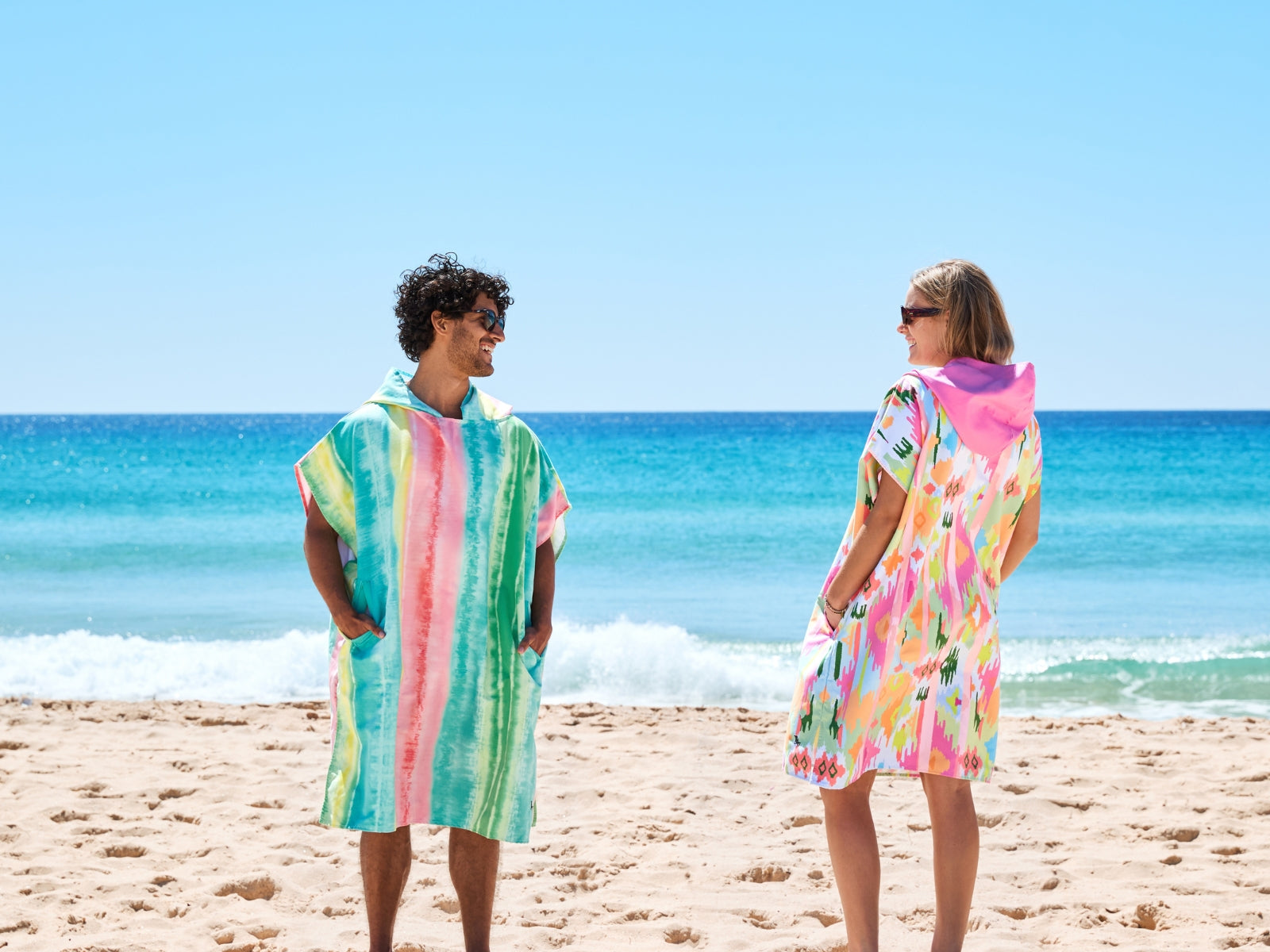 Dock & Bay Erwachsenen-Badeponcho M Ibiza Glow 99x70cm - Produktbild 8