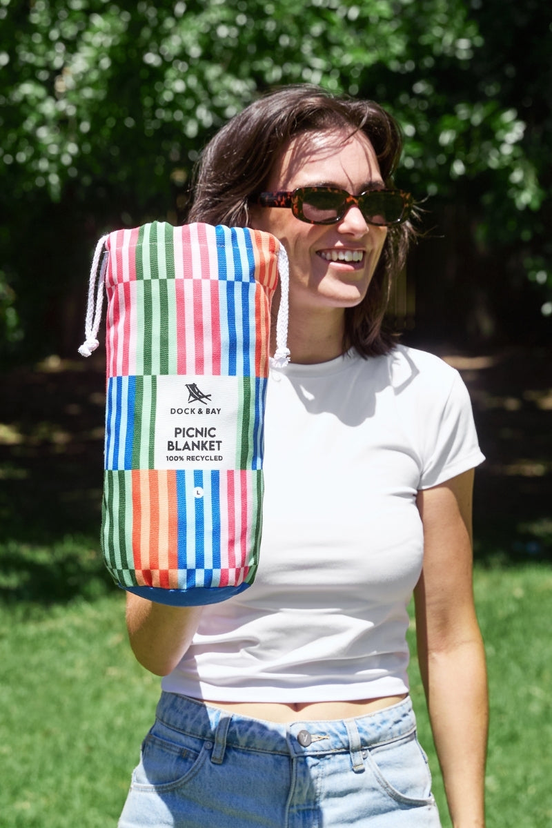 Dock & Bay Picnic Blanket L Sugar Sorbet 170x170cm - Produktbild 11