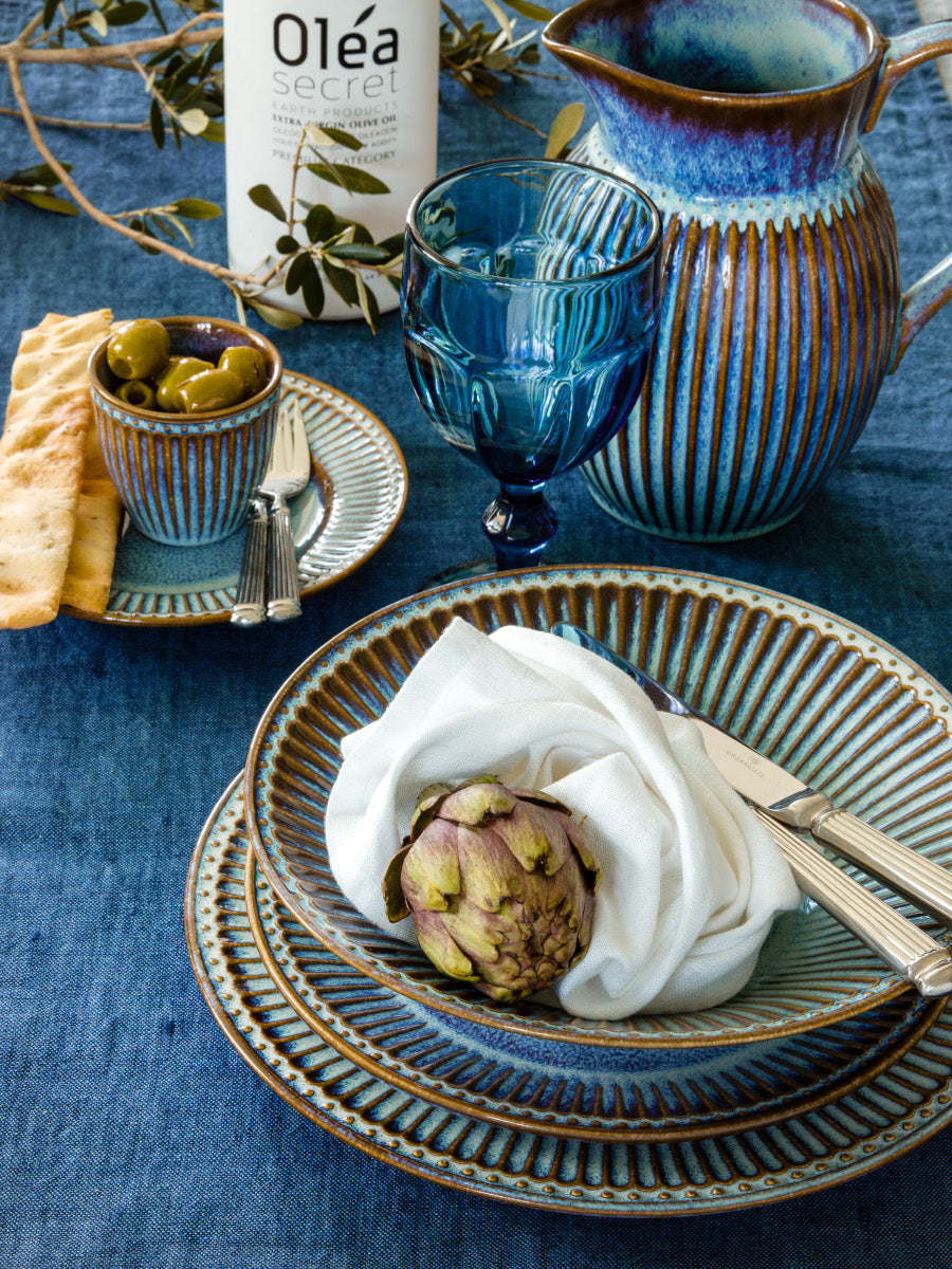 Greengate Alice Frühstücksteller klein oyster blue 17,5cm Lifestyle 1
