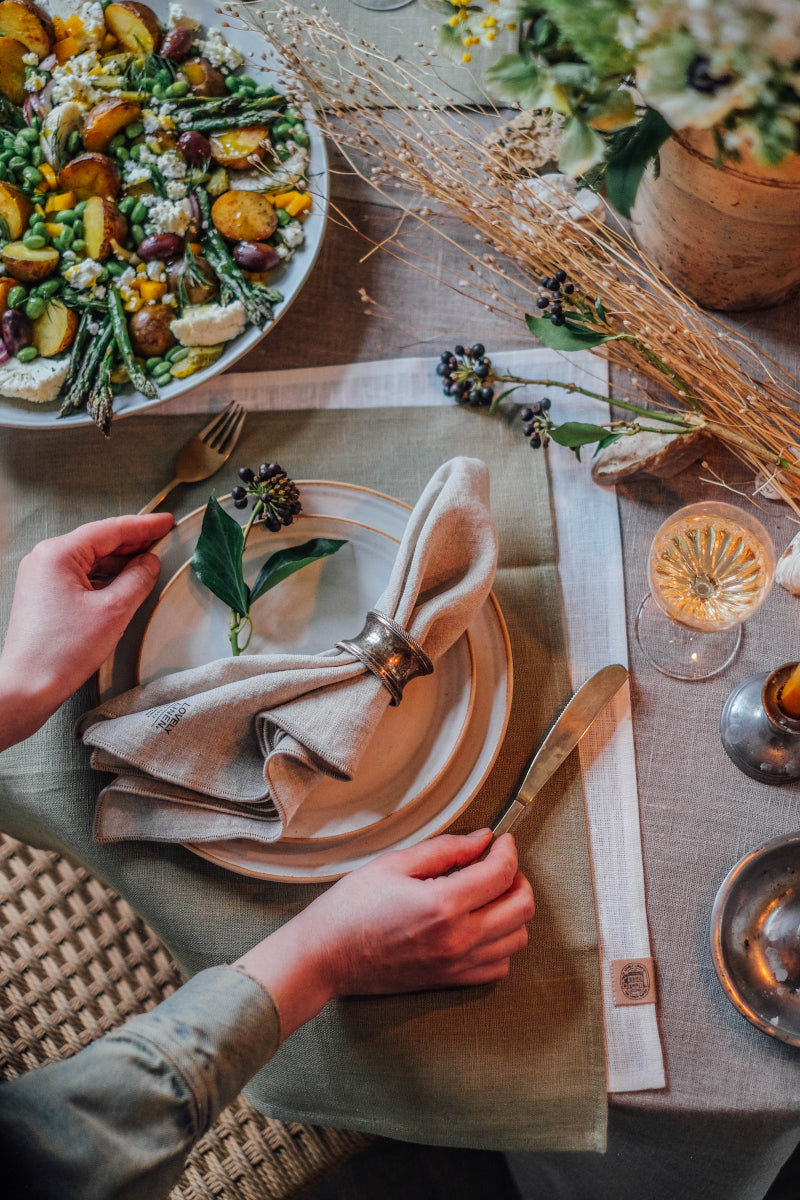 Lovely Linen Lovely Tischläufer vanilla 47x150cm Lifestyle 4