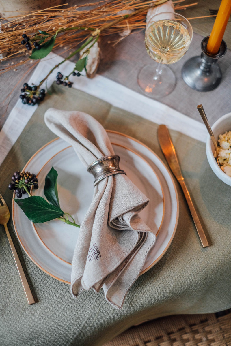 Lovely Linen Lovely Tischläufer vanilla 47x150cm Lifestyle 3