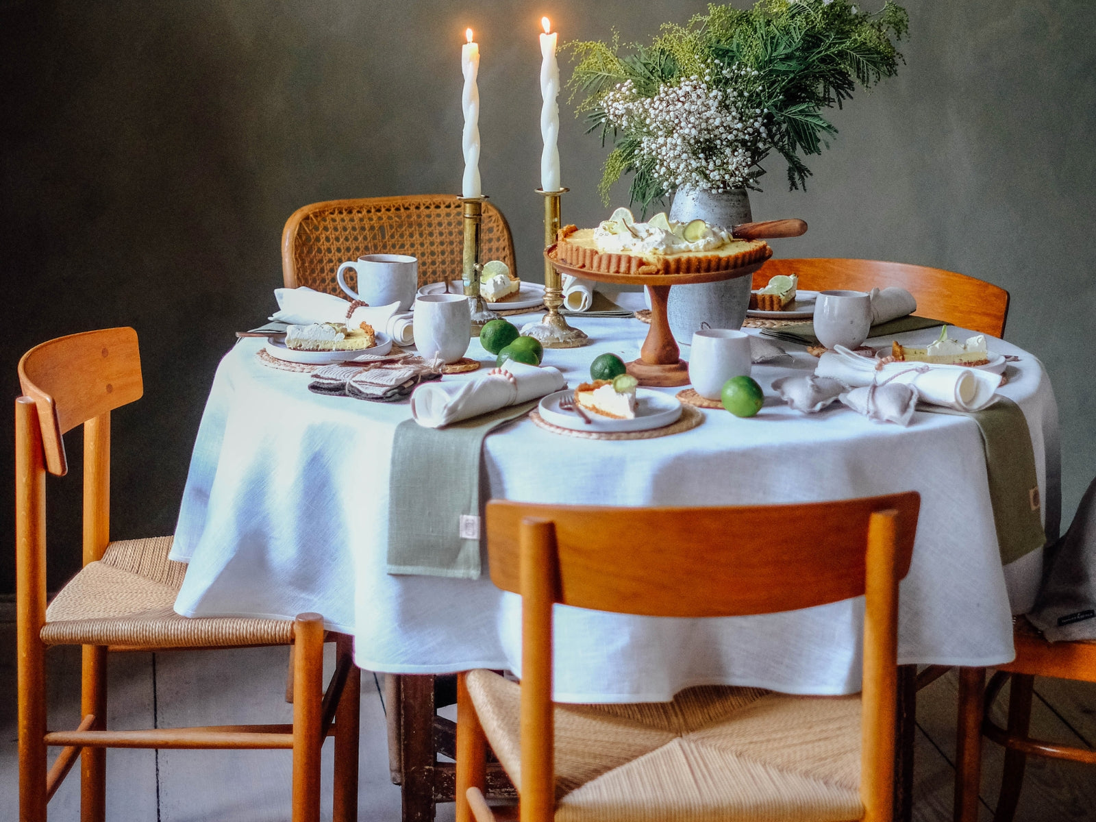 Lovely Linen Lovely Servietten lemon sorbet 45x45cm Set 4 - Produktbild 4