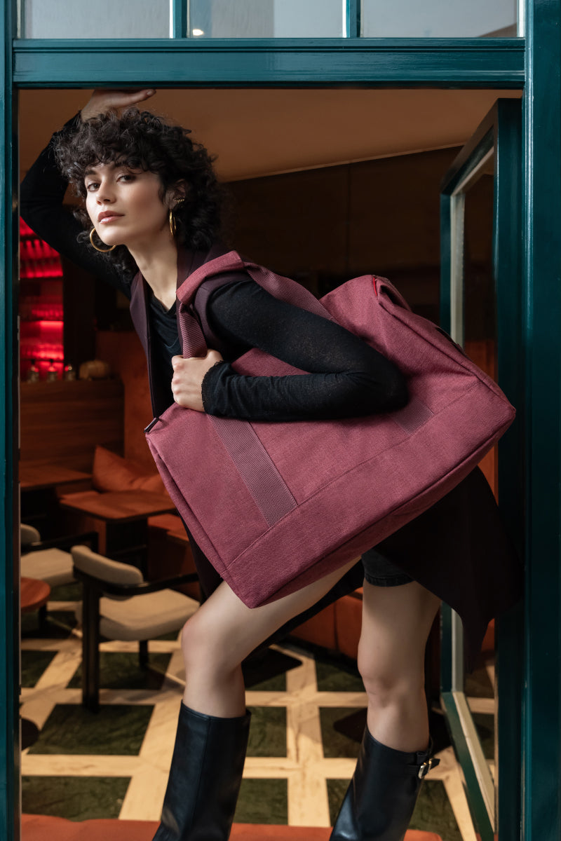 reisenthel allrounder L twist maroon Lifestyle 1