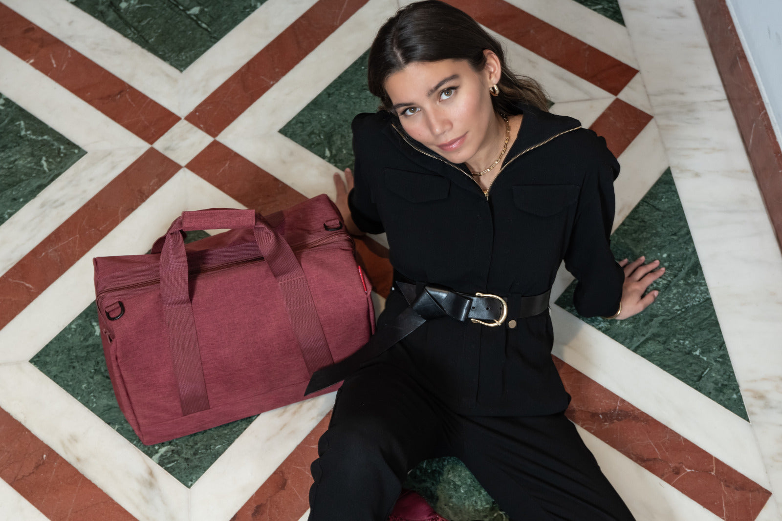 reisenthel allrounder L twist maroon Lifestyle 3