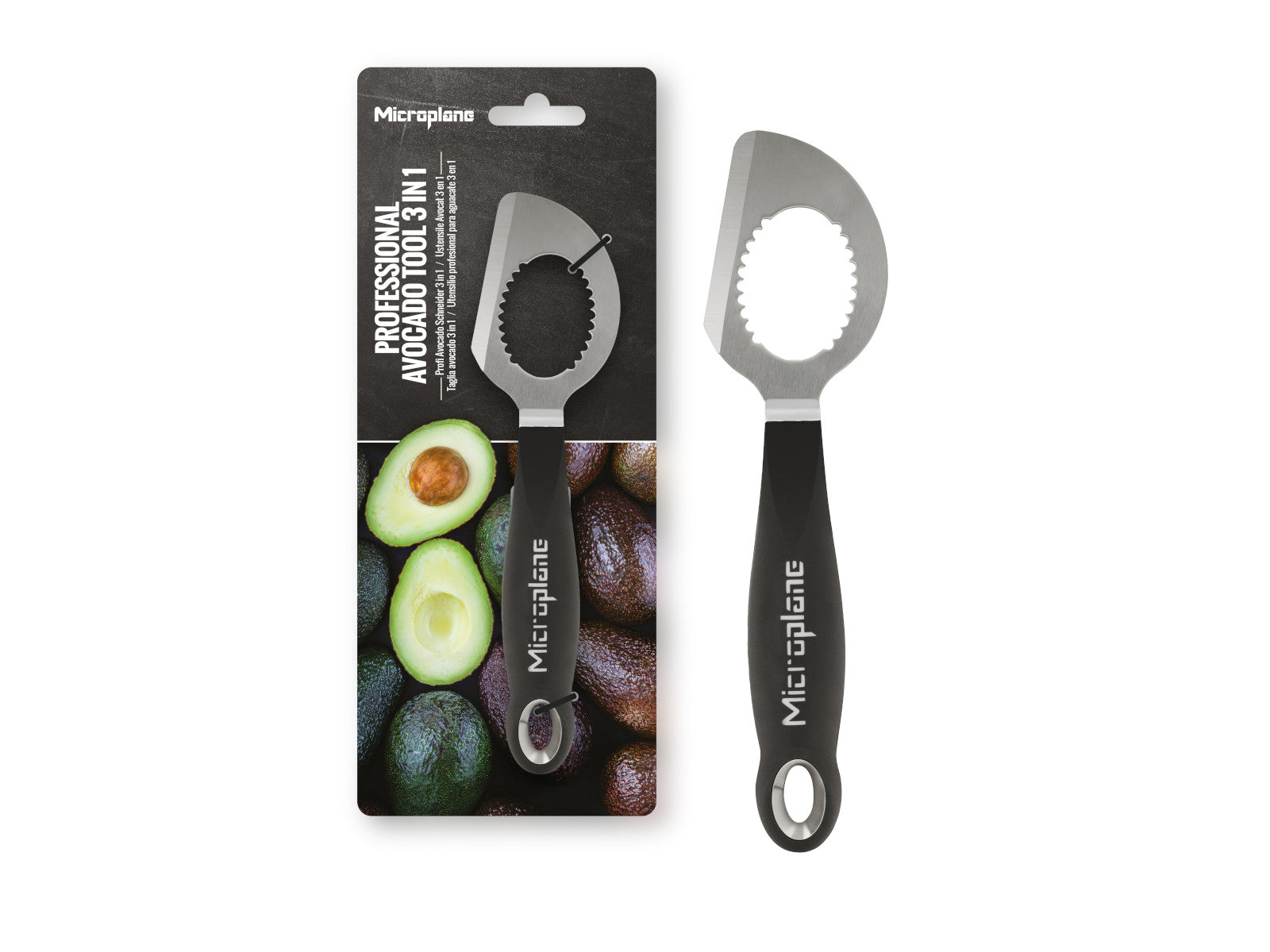 Microplane Professional Avocado Tool 3 in 1 schwarz 19cm Freisteller 1
