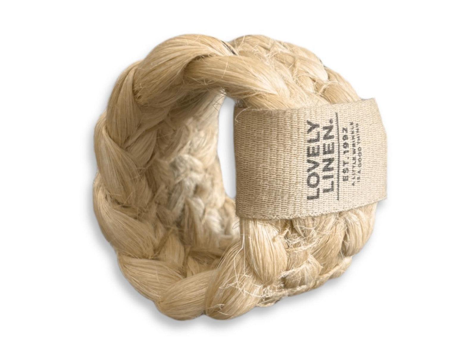 Lovely Linen Breezy Serviettenringe natural beige 5cm Set 4 - Produktbild 1