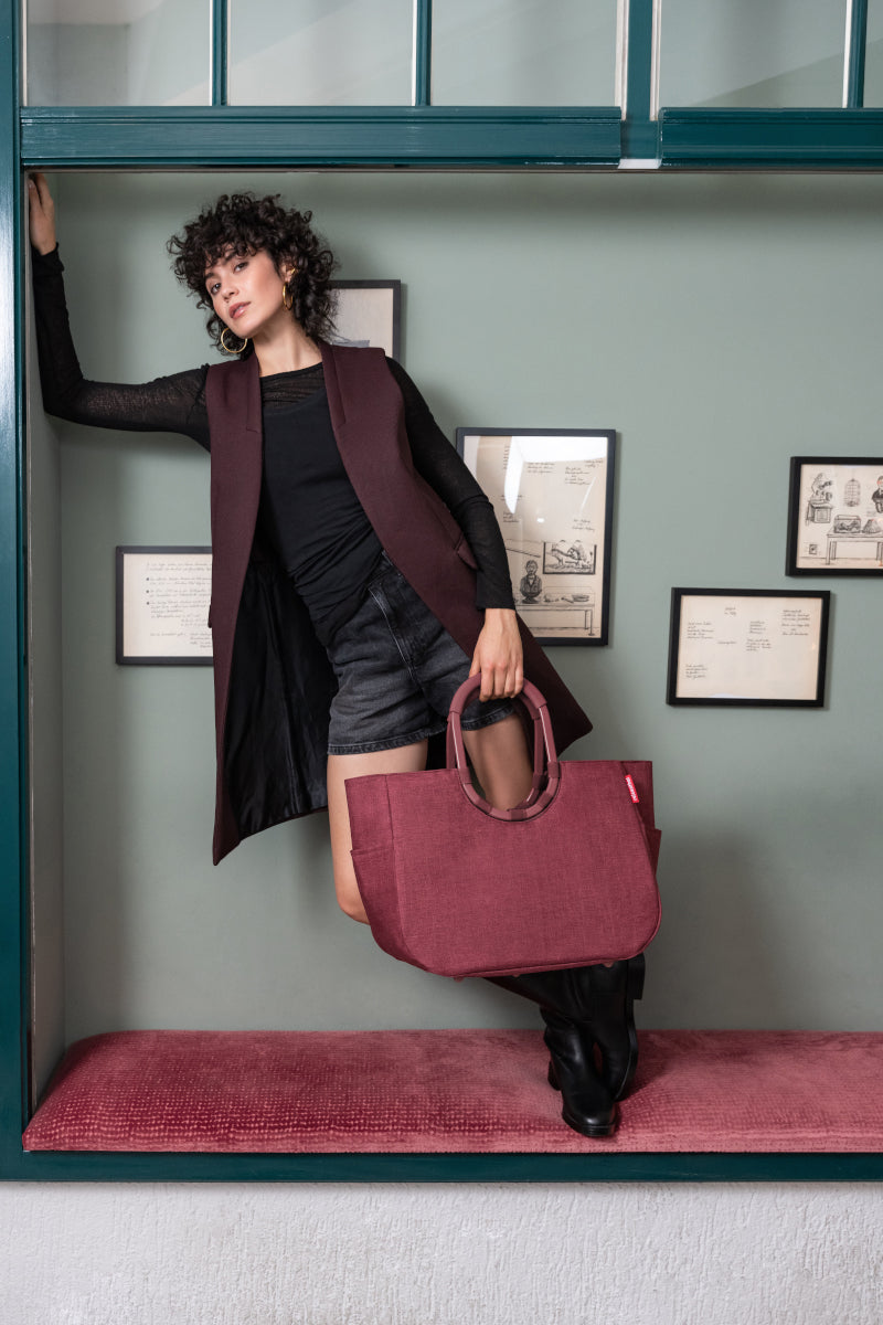 reisenthel loopshopper L twist maroon Lifestyle 3