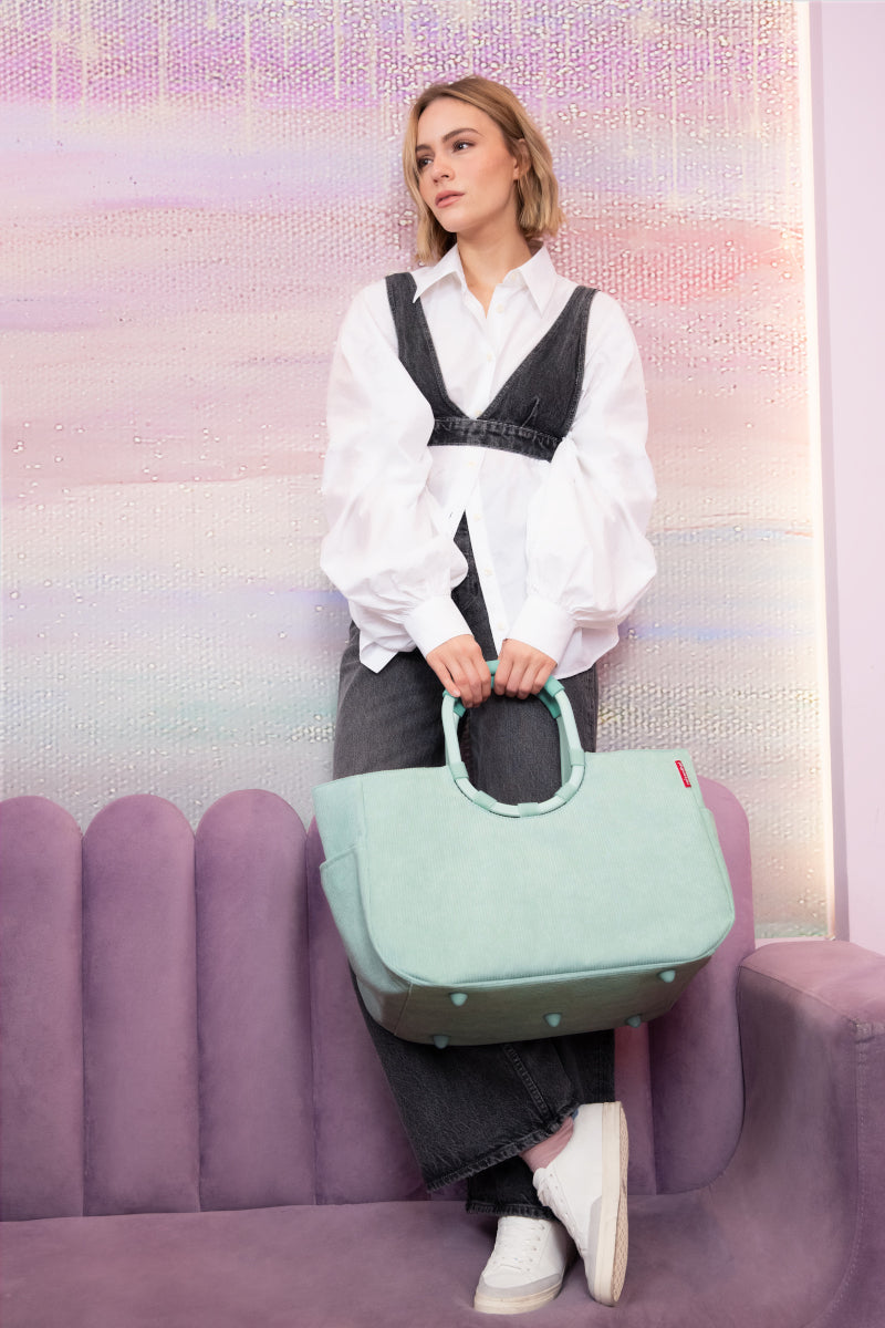 reisenthel loopshopper L frame cord mint Lifestyle 3