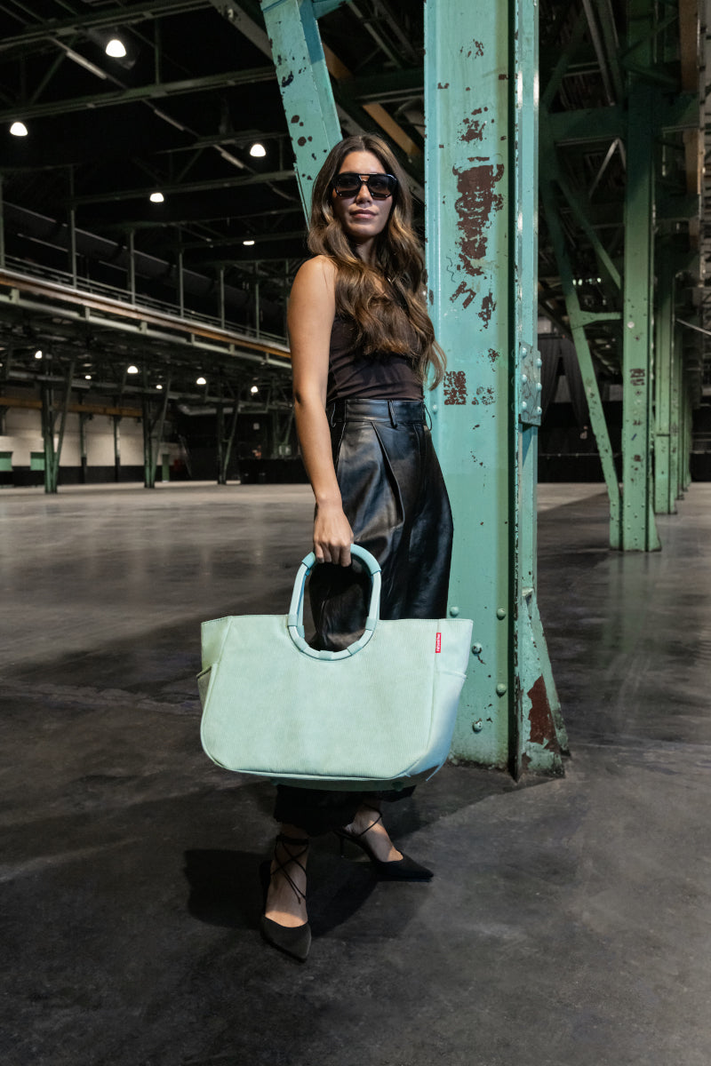 reisenthel loopshopper L frame cord mint Lifestyle 7