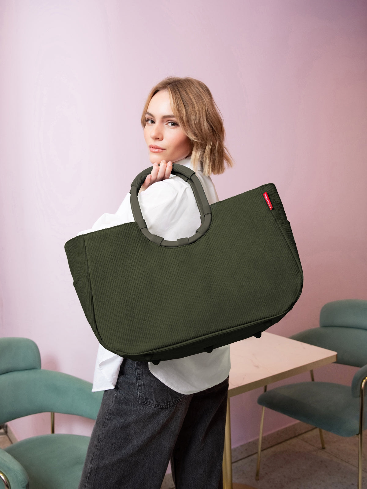 reisenthel loopshopper L cord dark matcha - Produktbild 4