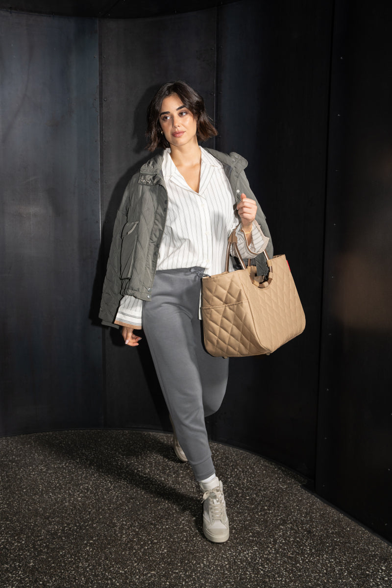 reisenthel loopshopper L frame rhombus ginger Lifestyle 1