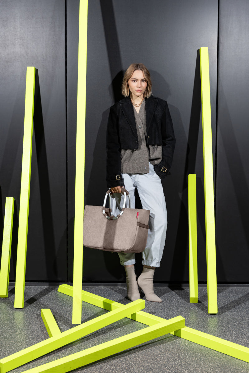 reisenthel loopshopper L herringbone mokka Lifestyle 1