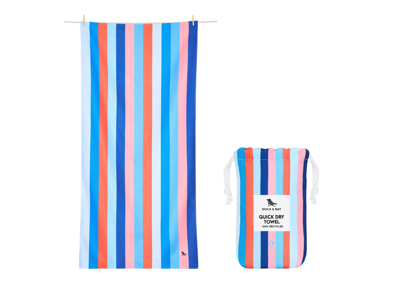 Dock & Bay Beach Towel L Ocean Pavilion 160x90cm - Produktbild 1