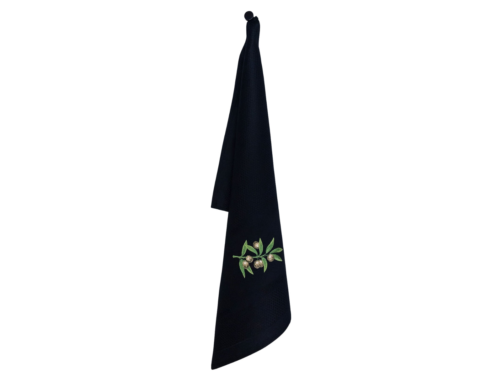 Vista Portuguese Geschirrtuch Olive schwarz 50x70cm - Produktbild 1