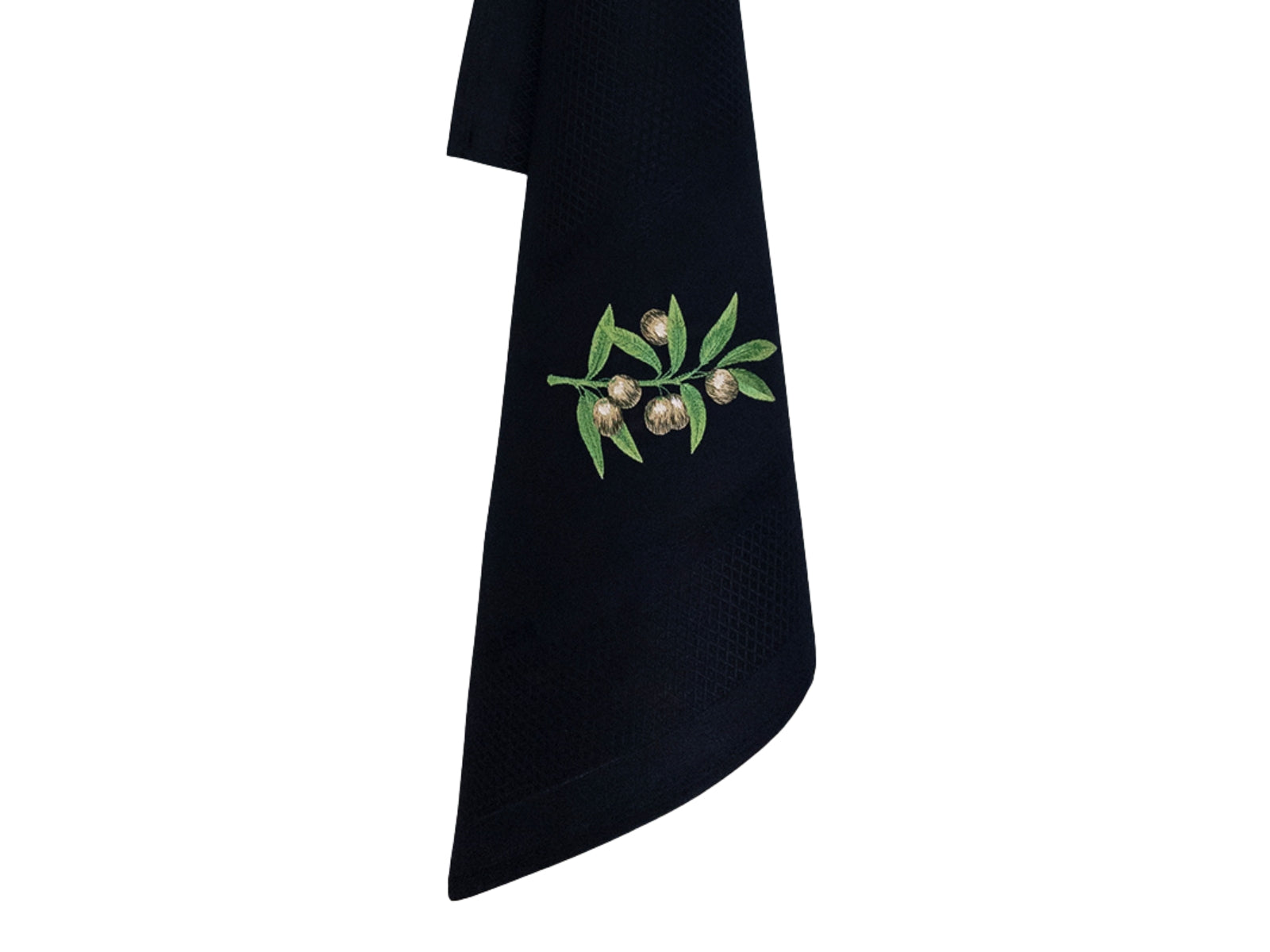 Vista Portuguese Geschirrtuch Olive schwarz 50x70cm - Produktbild 2