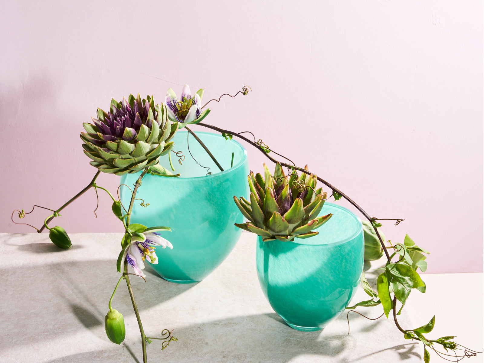 ASA Selection oliveira Vase lagoa blau 18,5x19cm Lifestyle1 