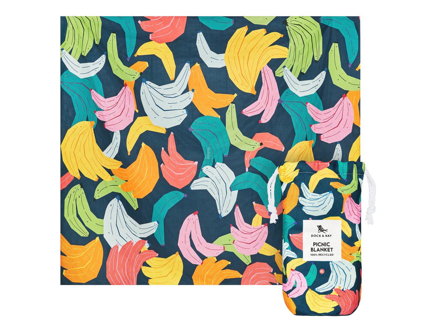 Dock & Bay Picnic Blanket XL Bananarama 240x170cm Freisteller 1