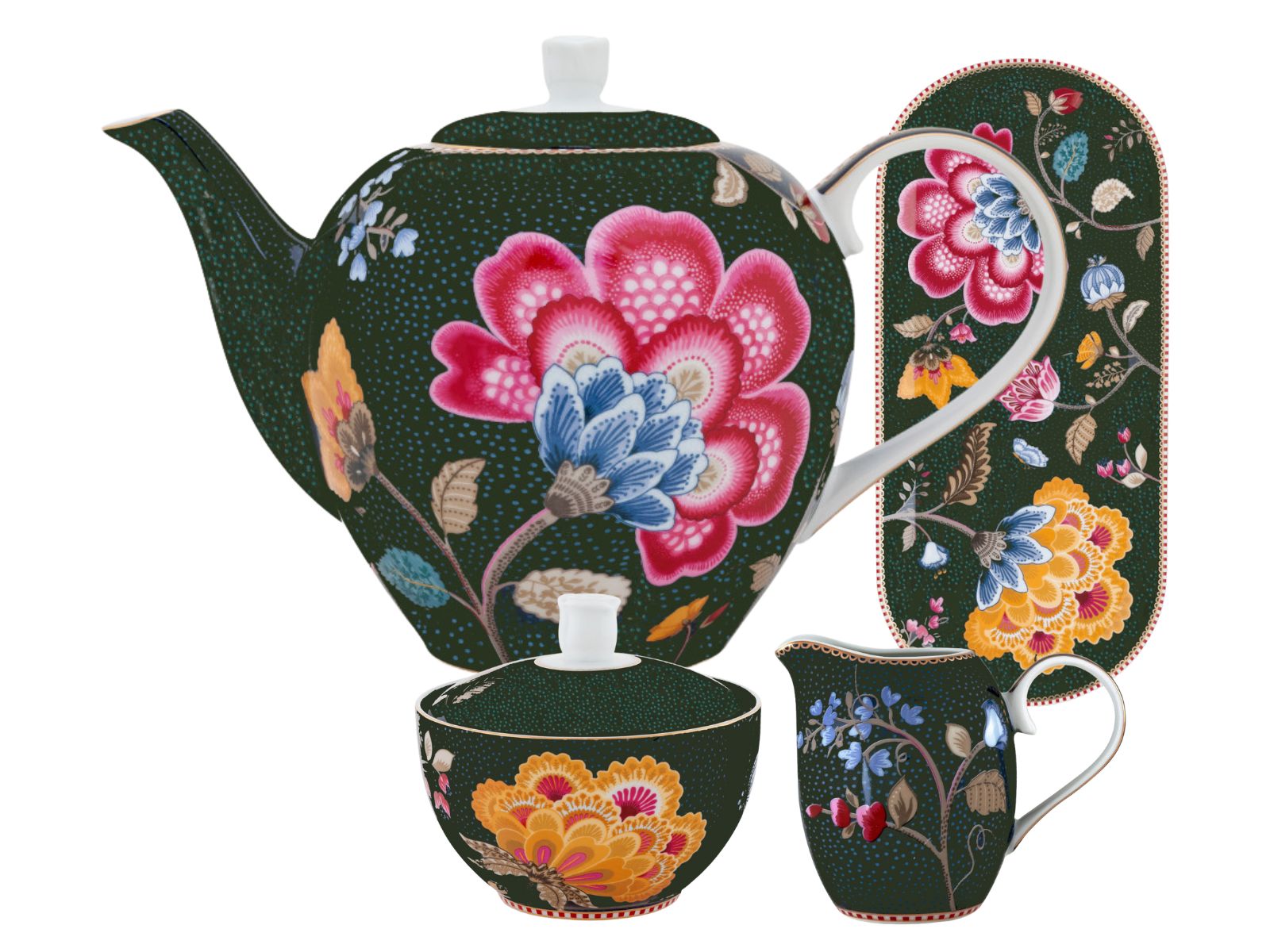 PIP STUDIO Fantasy Green Tee Set 4tlg Freisteller 1