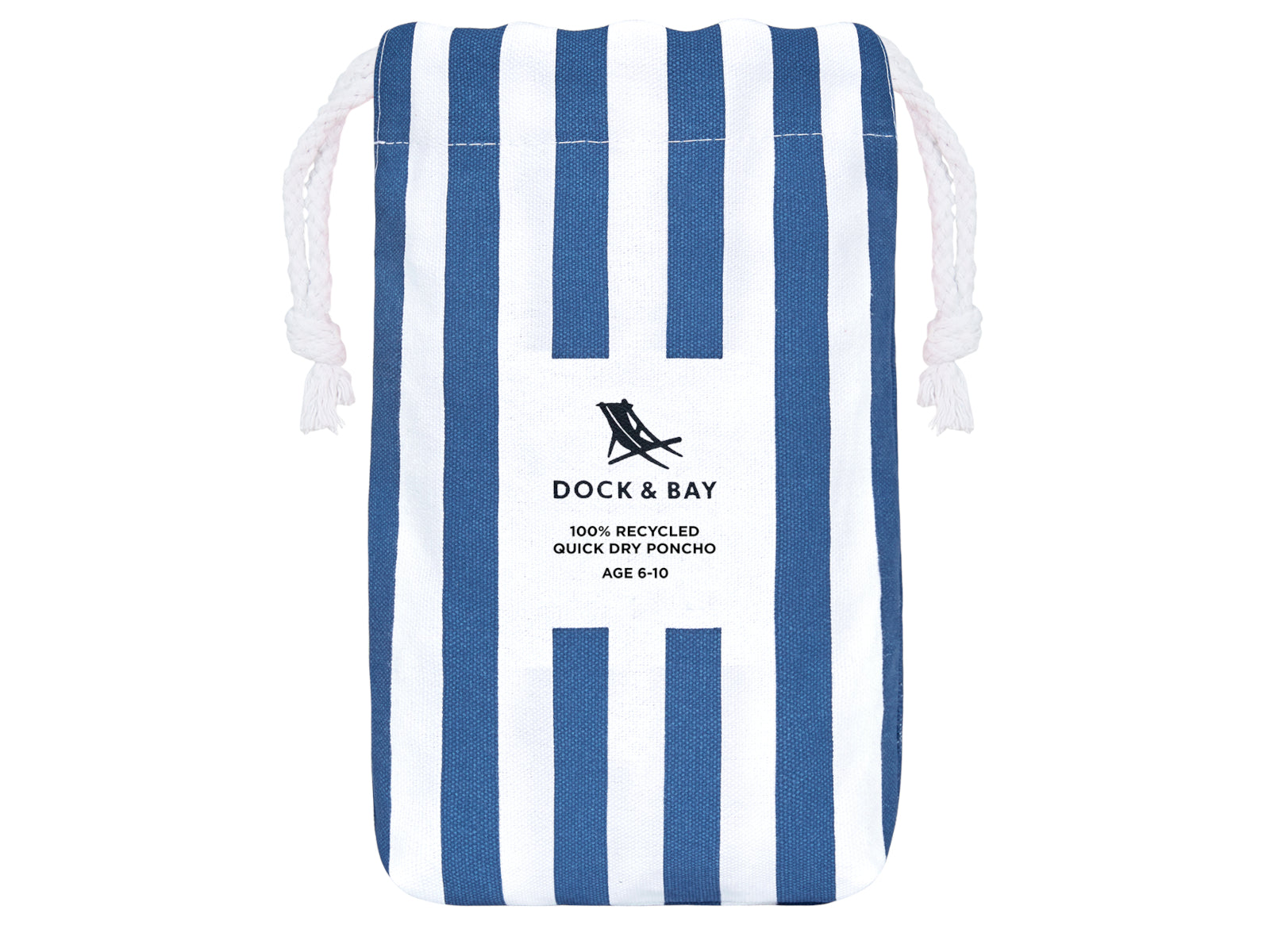 Dock & Bay Kinder-Badeponcho Whitsunday Blue 75x55cm Freisteller 3