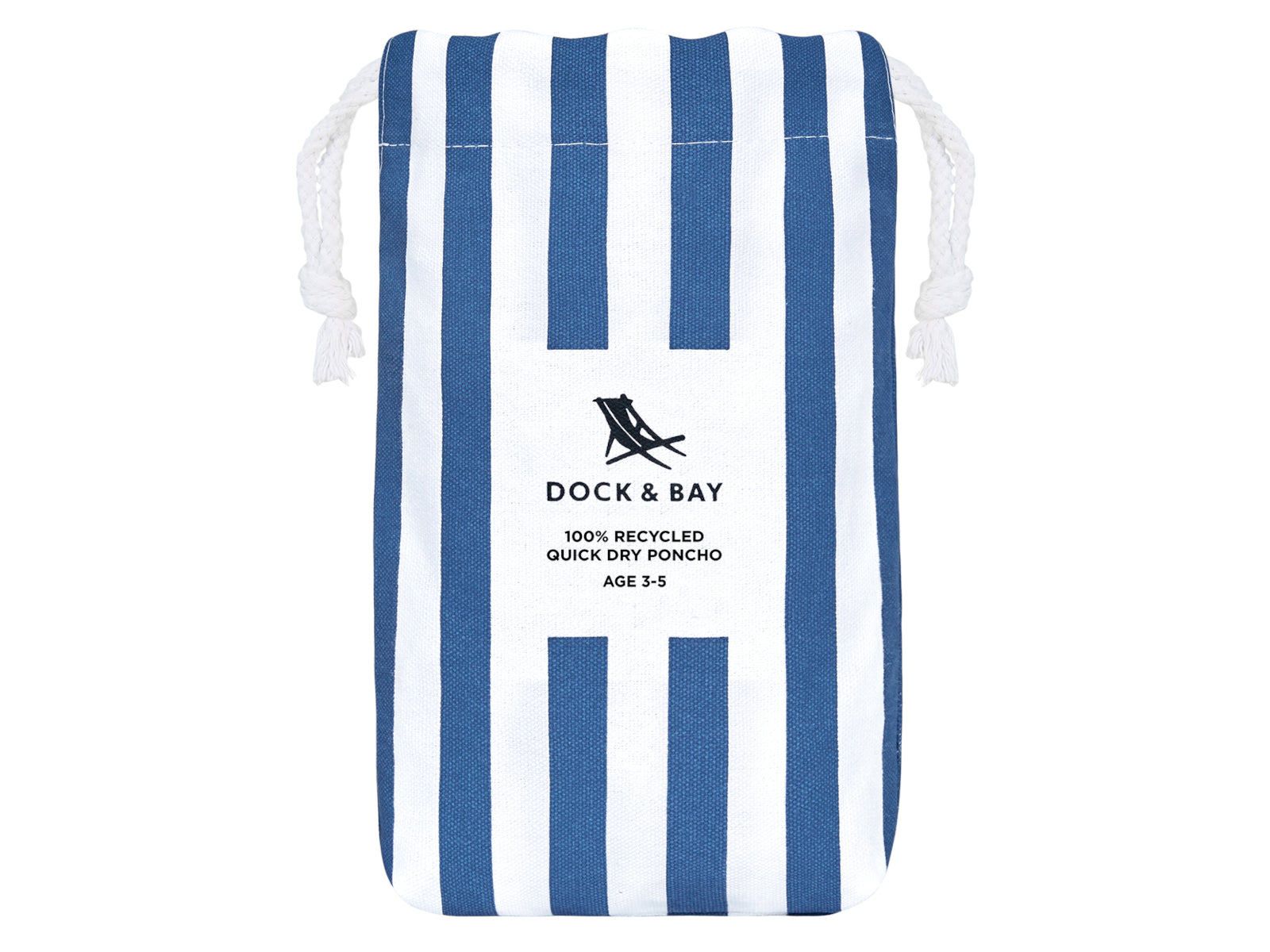 Dock & Bay Kinder-Badeponcho Whitsunday Blue 66x49cm Freisteller 3