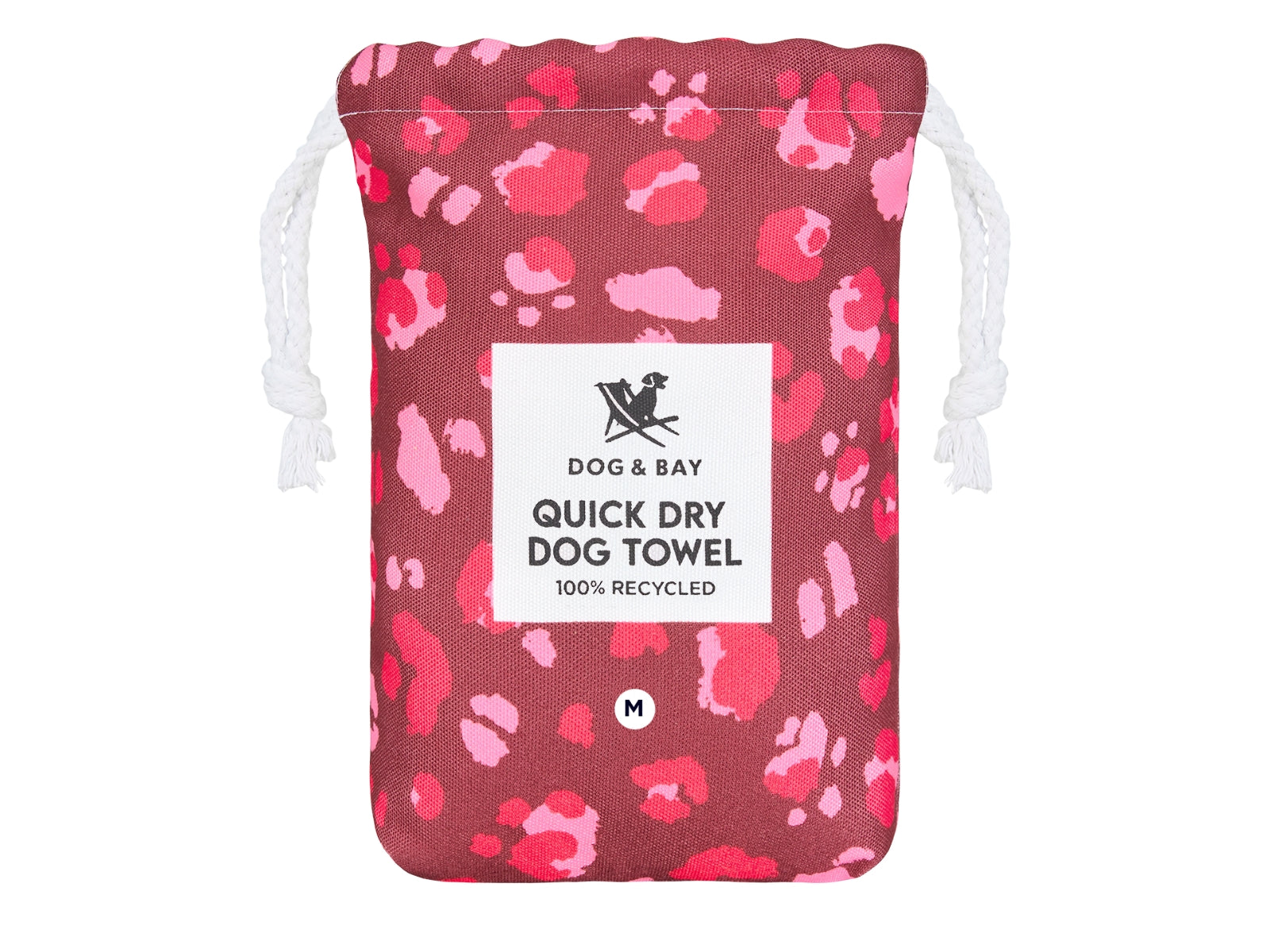 Dock & Bay Hundehandtuch M Pink Paws 90x50cm - Produktbild 2
