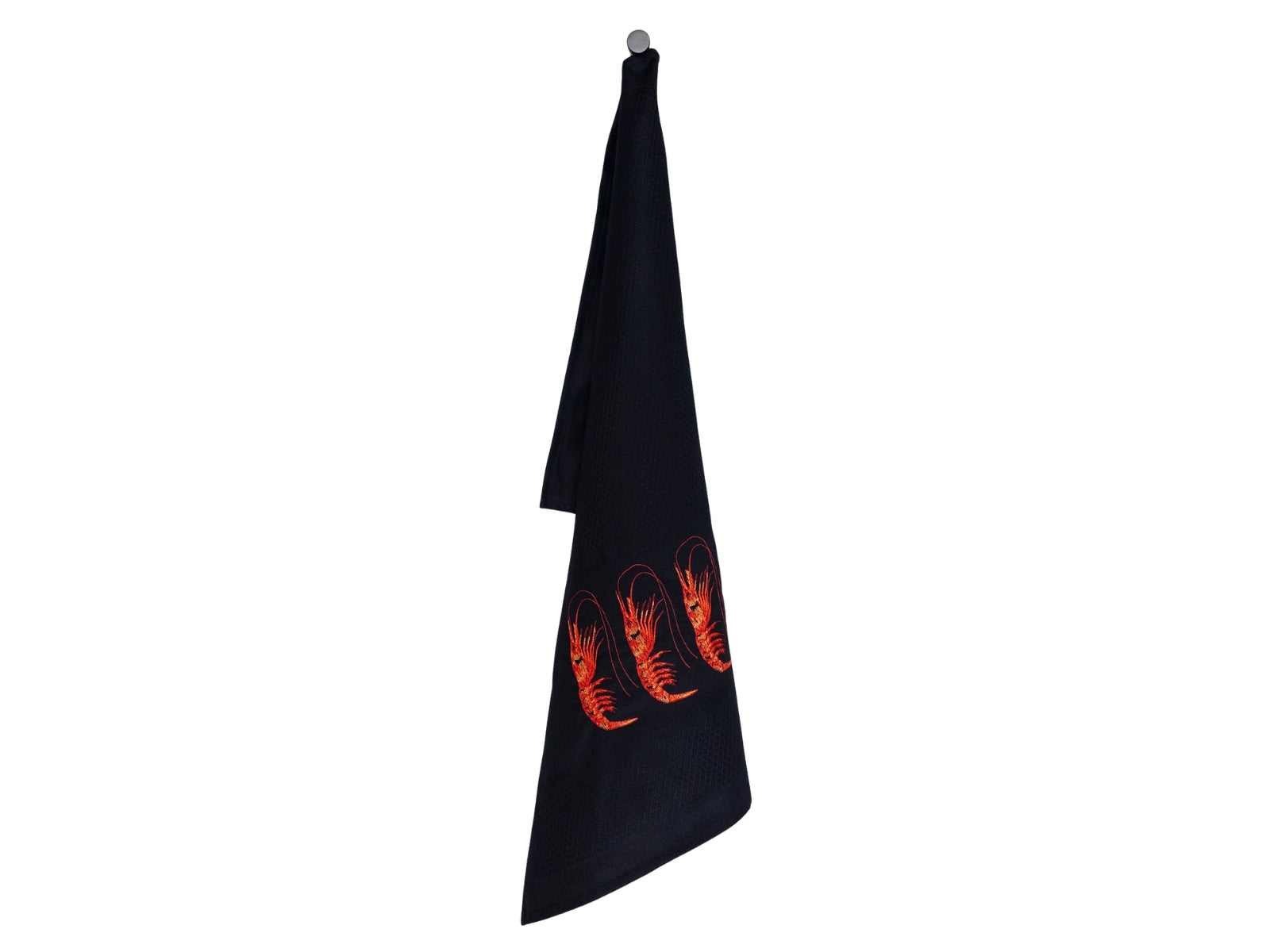 Vista Portuguese Geschirrtuch Prawns schwarz 50x70cm