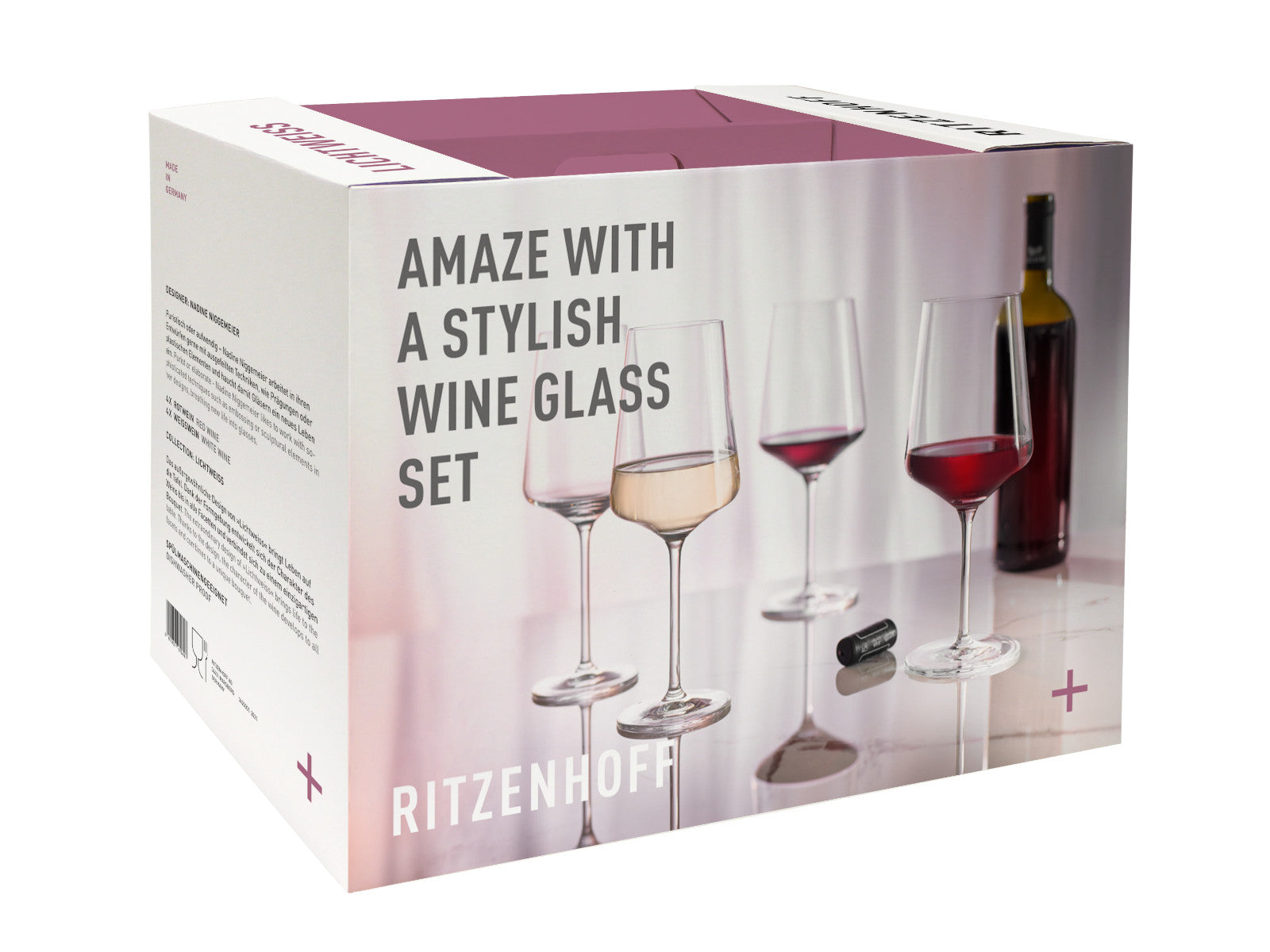 RITZENHOFF Lichtweiss Julie Rot/Weiß 8er Set 2021