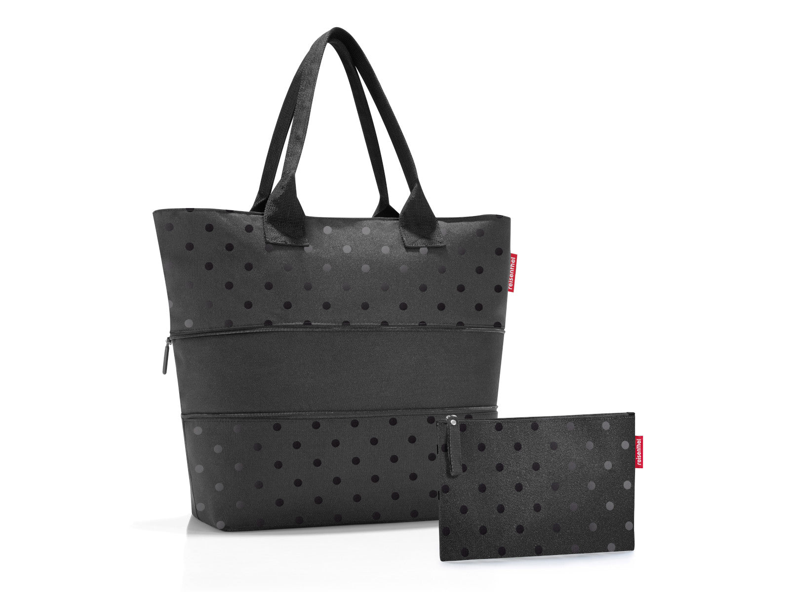 reisenthel shopper e1 glossy dots black Set2 Freisteller 2