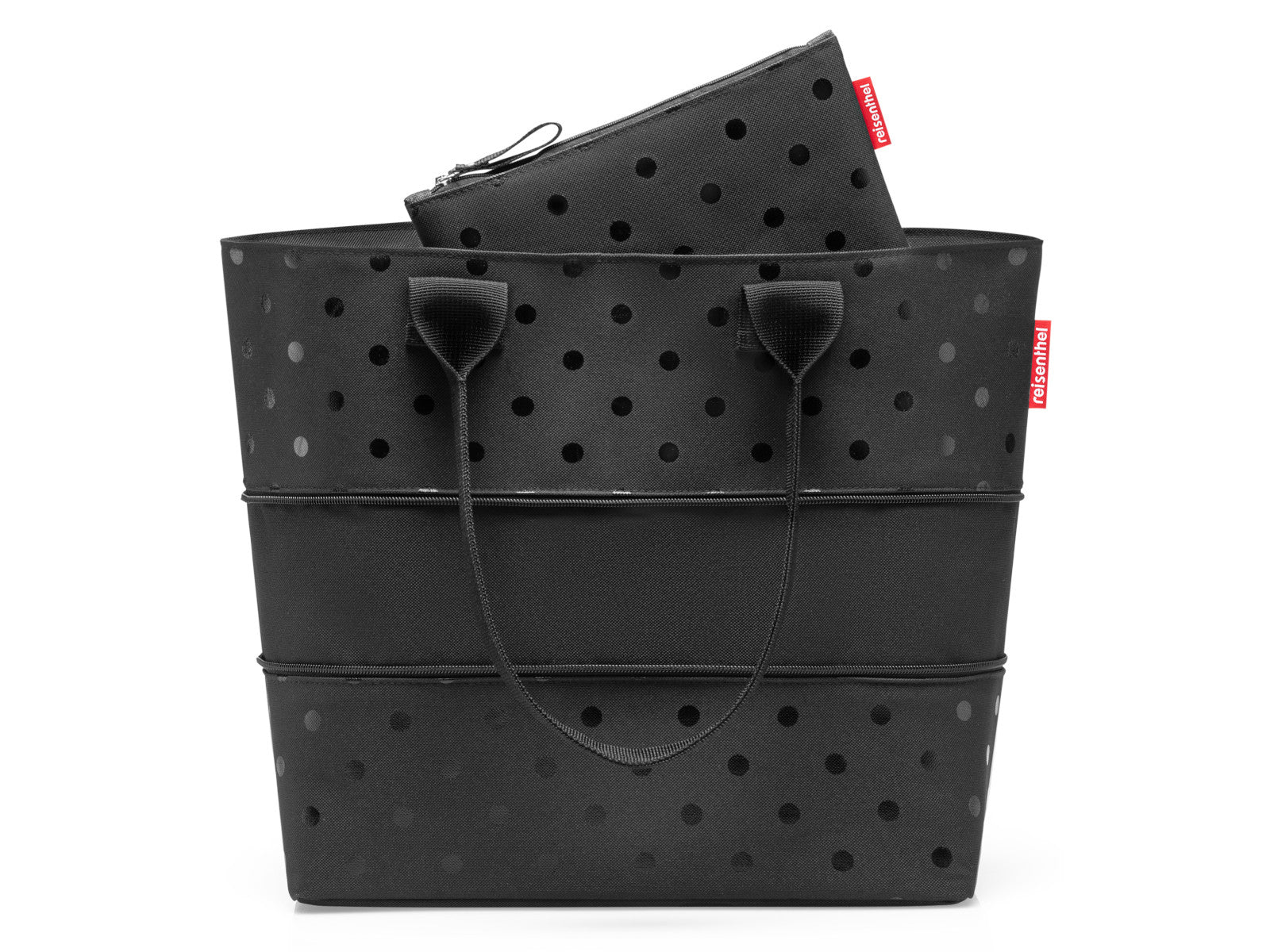 reisenthel shopper e1 glossy dots black Set2 Freisteller 3