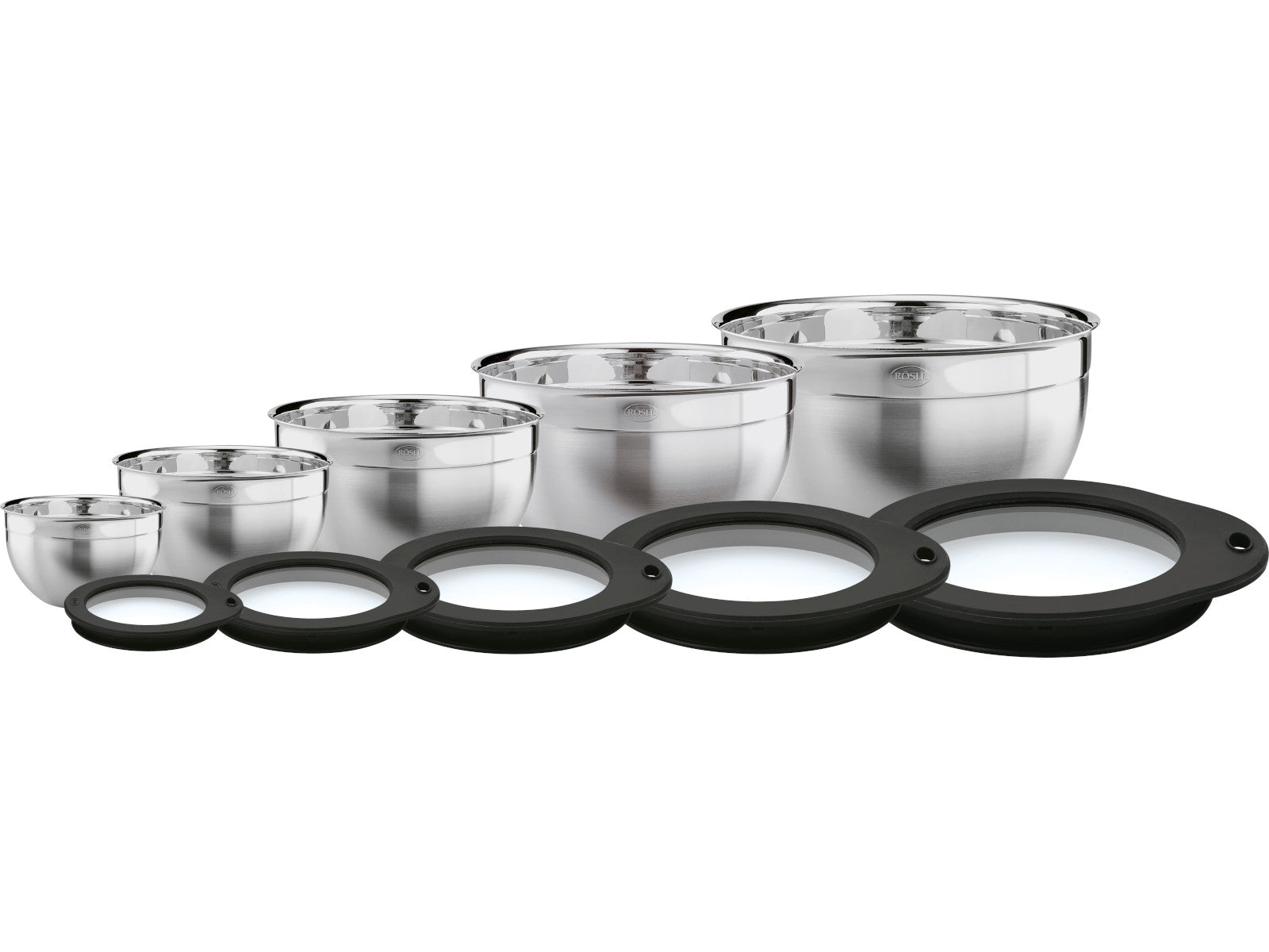 Rösle Schüssel-Set hoch mit Frischhaltedeckeln 10tlg Freisteller 1