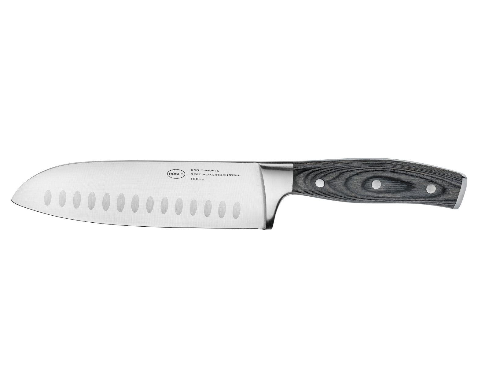 Rösle WOLFGREY Santokumesser 17,5cm Freisteller 1