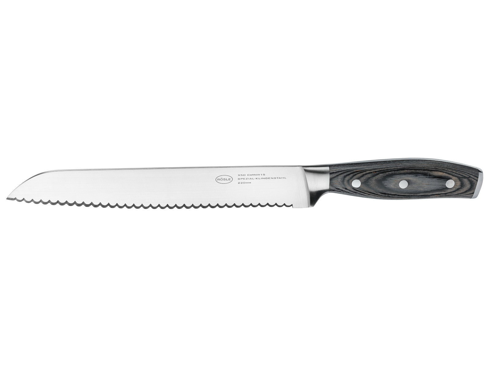 Rösle WOLFGREY Brotmesser 22cm Freisteller 1