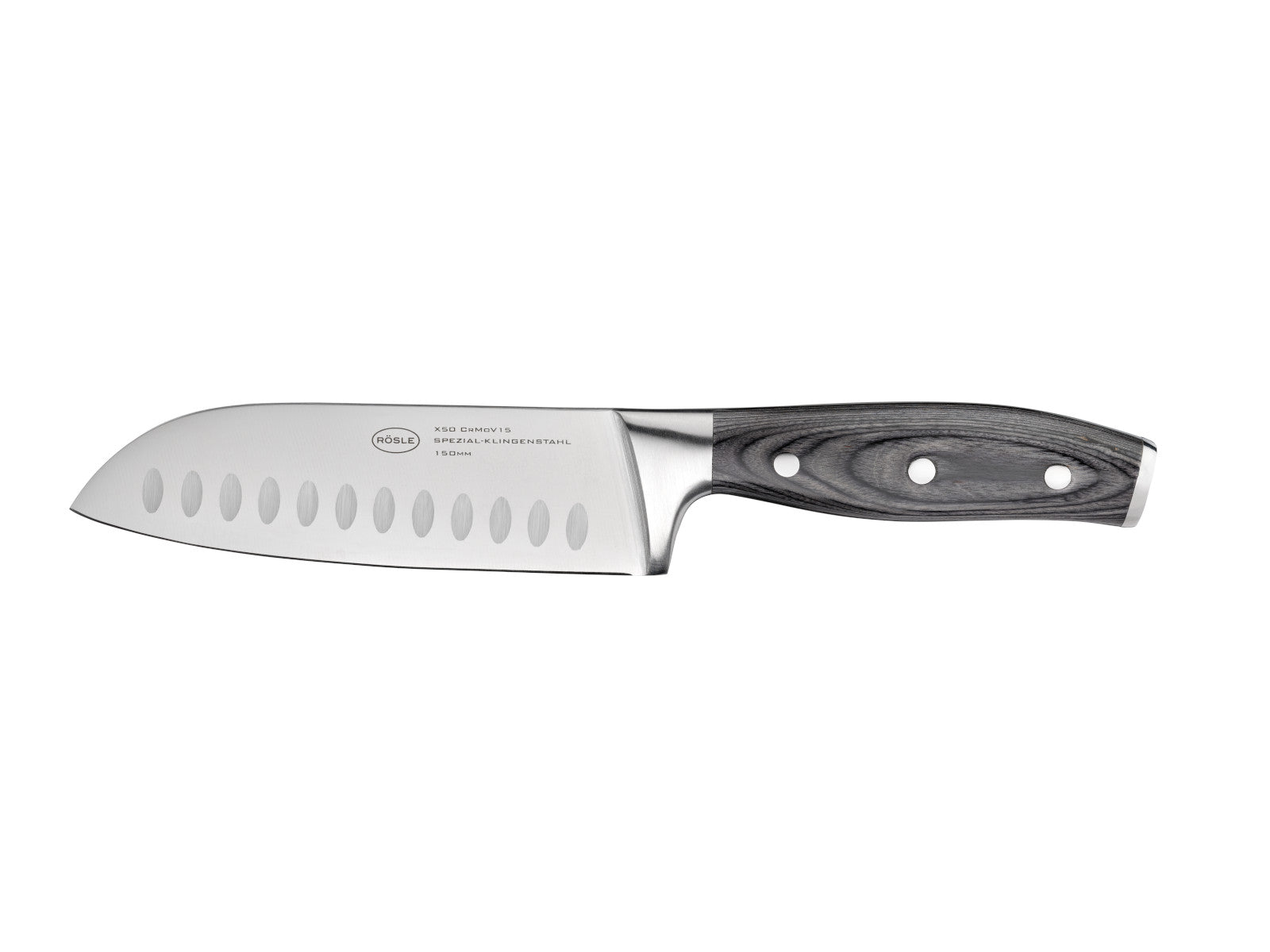 Rösle WOLFGREY Santokumesser klein 15cm Freisteller 1