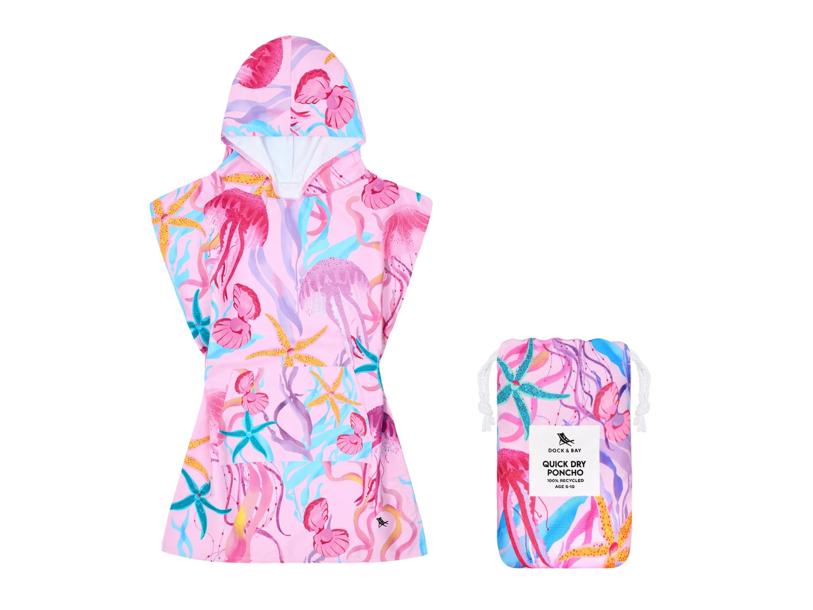 Dock & Bay Kinder-Badeponcho S Ready for this Jelly 66x49cm - Produktbild 1