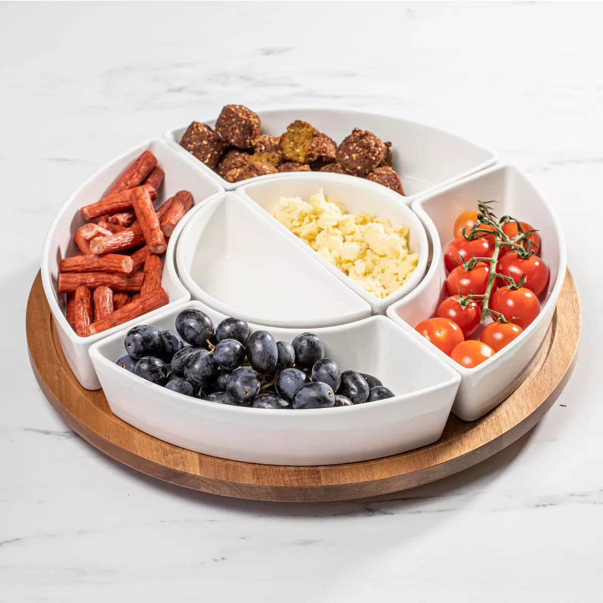 ladelle Alto Serve & Share weiß Drehteller 41cm Lifetyle1