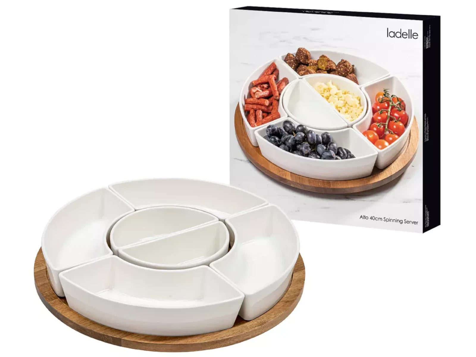 ladelle Alto Serve & Share weiß Drehteller 41cm Freisteller1