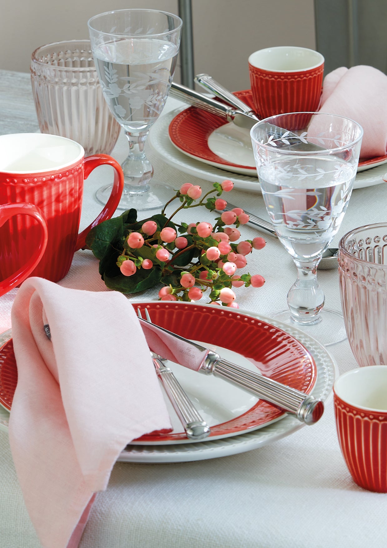 Greengate Alice Frühstücksset red 6tlg