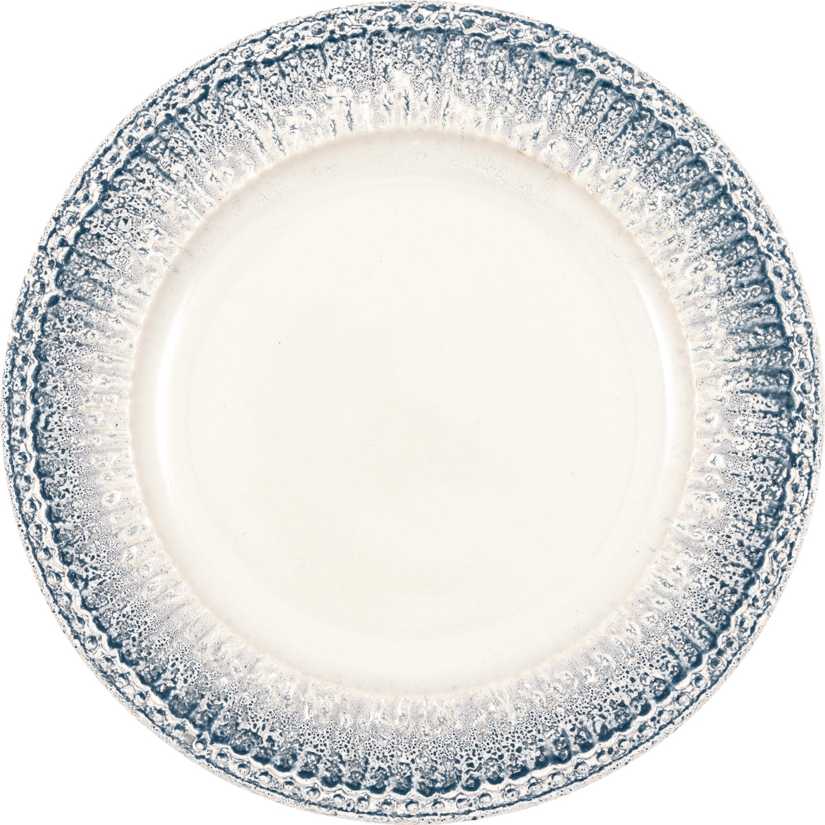 Greengate Alice Speiseteller ripple blue 26,5cm