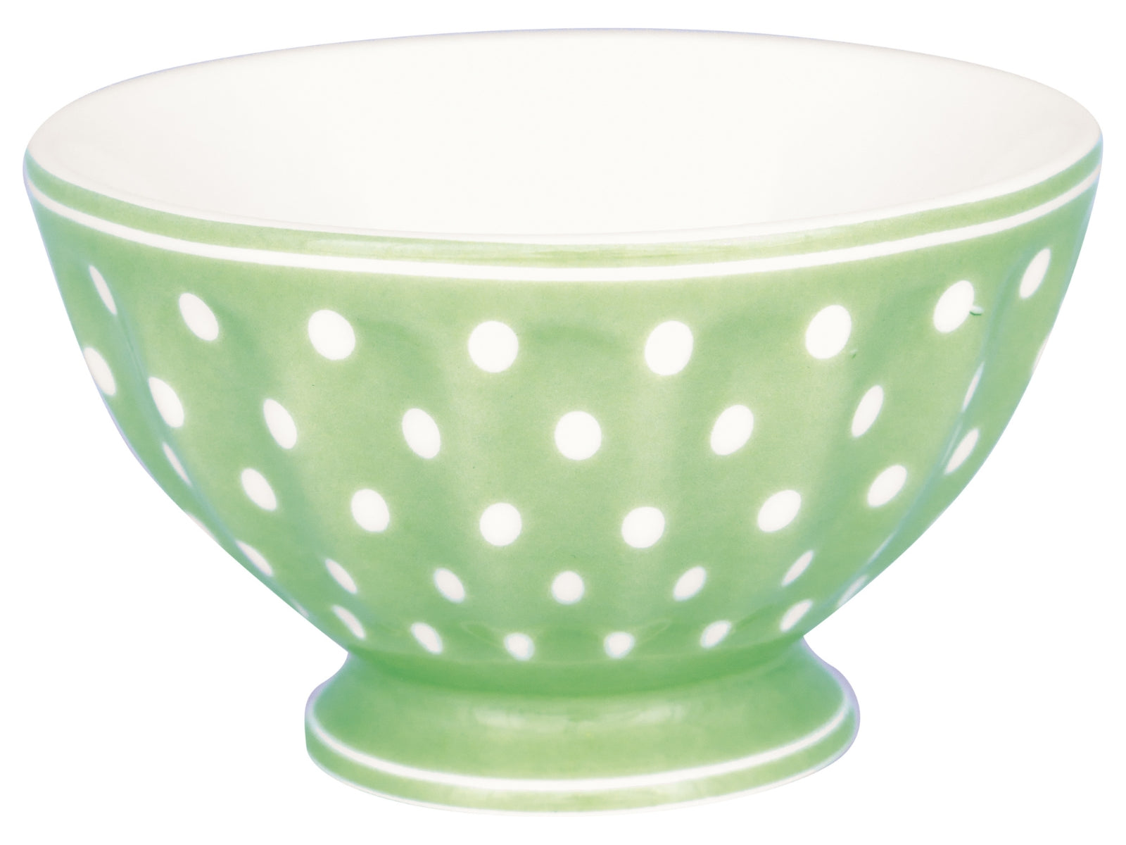 Greengate Dotty French Bowl medium pale green 10cm Freisteller 1