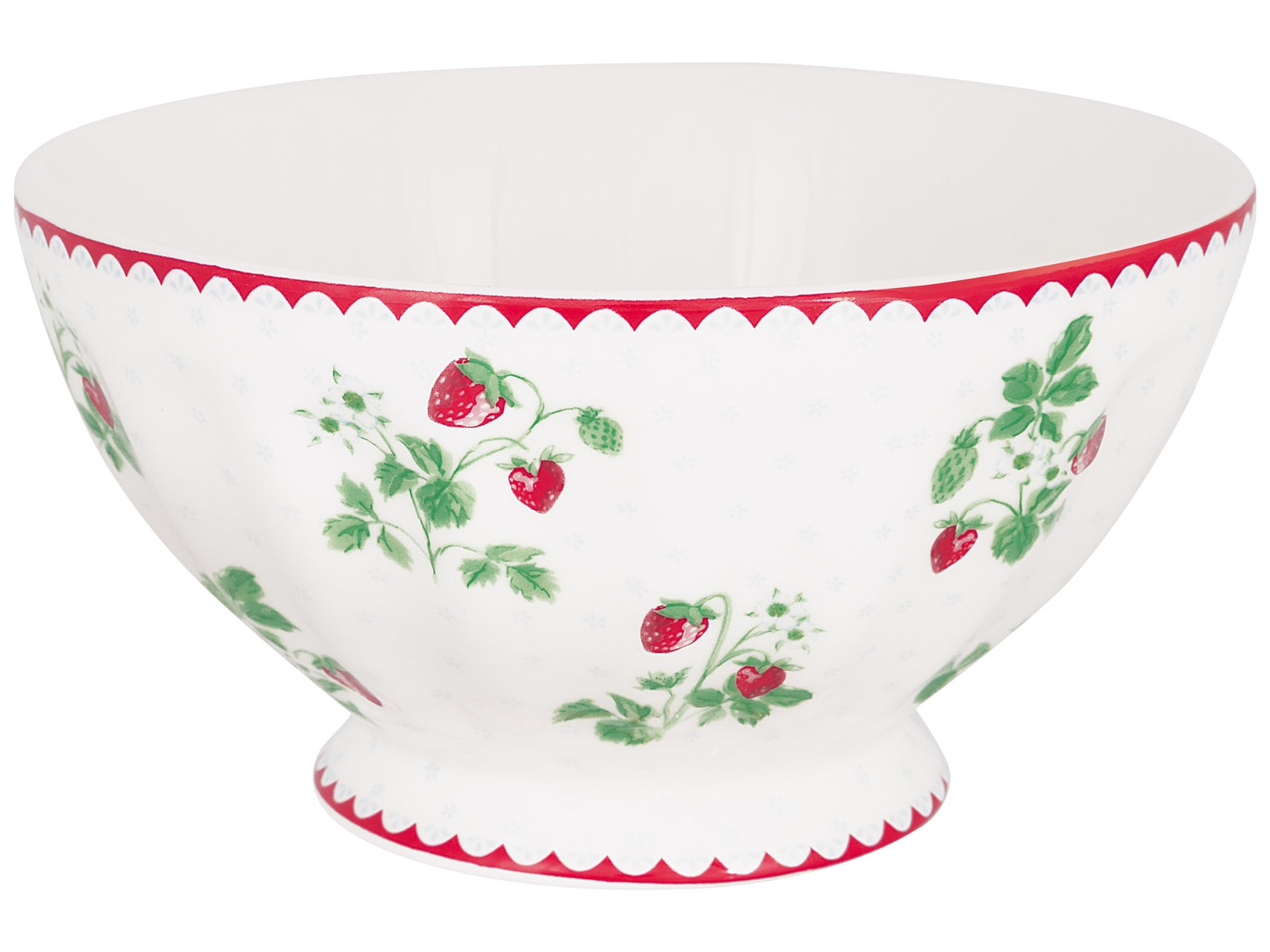 Greengate Berry French Bowl xlarge white 13,5cm Freisteller 1