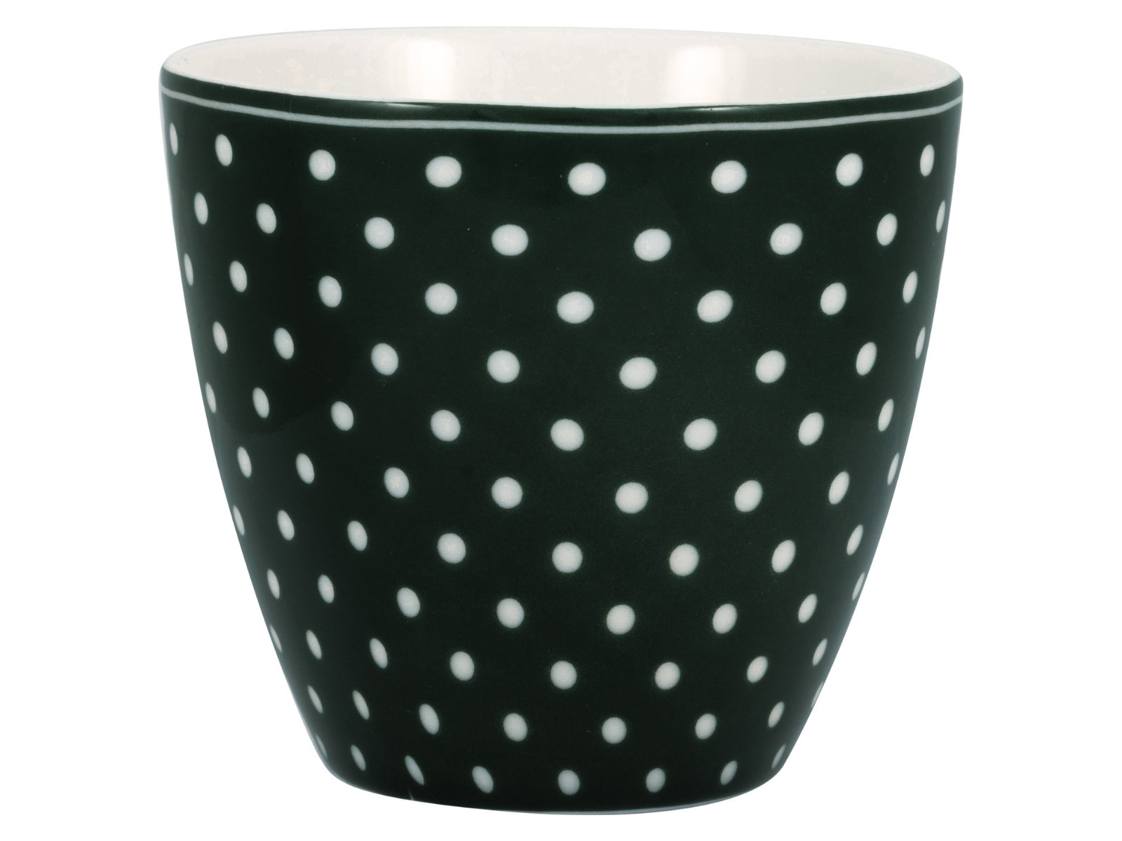 Greengate Dotty Latte Cup dark green 0,35l - Produktbild 1