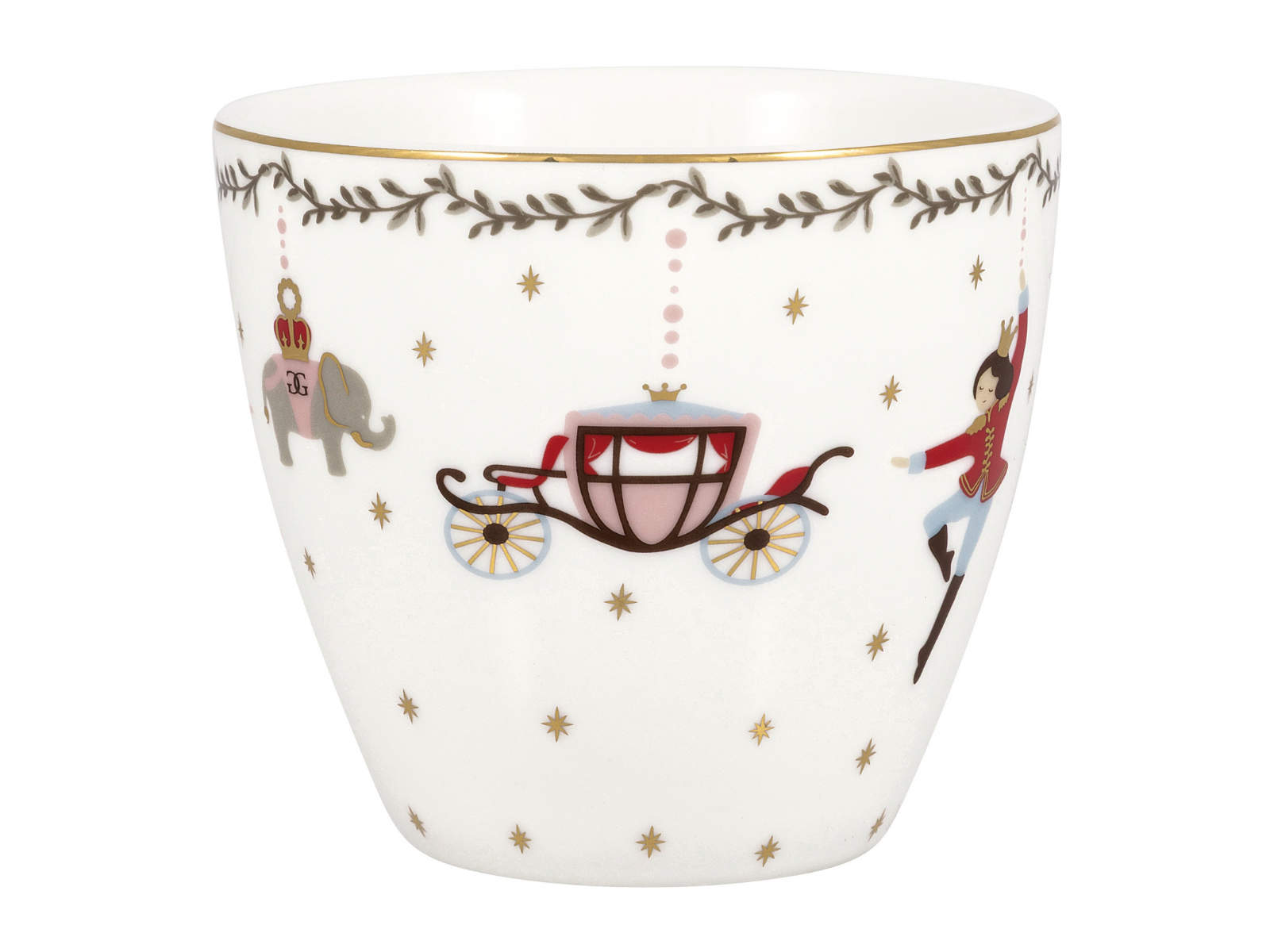 Greengate Royal Christmas Latte Cup weiß 0,35l - Produktbild 3