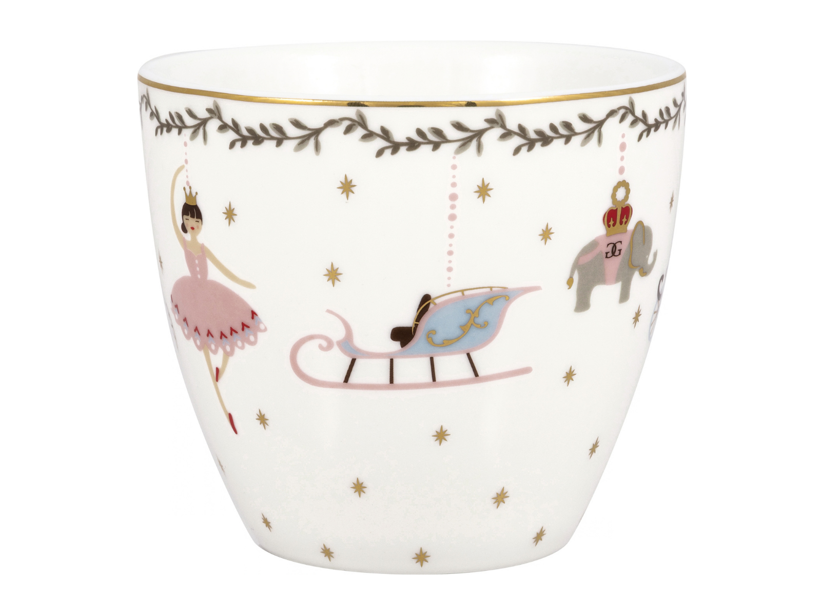 Greengate Royal Christmas Latte Cup weiß 0,35l - Produktbild 4