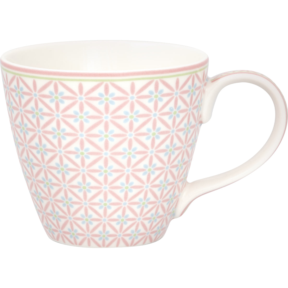 Greengate Britt Becher mit Henkel pale pink 0,35l