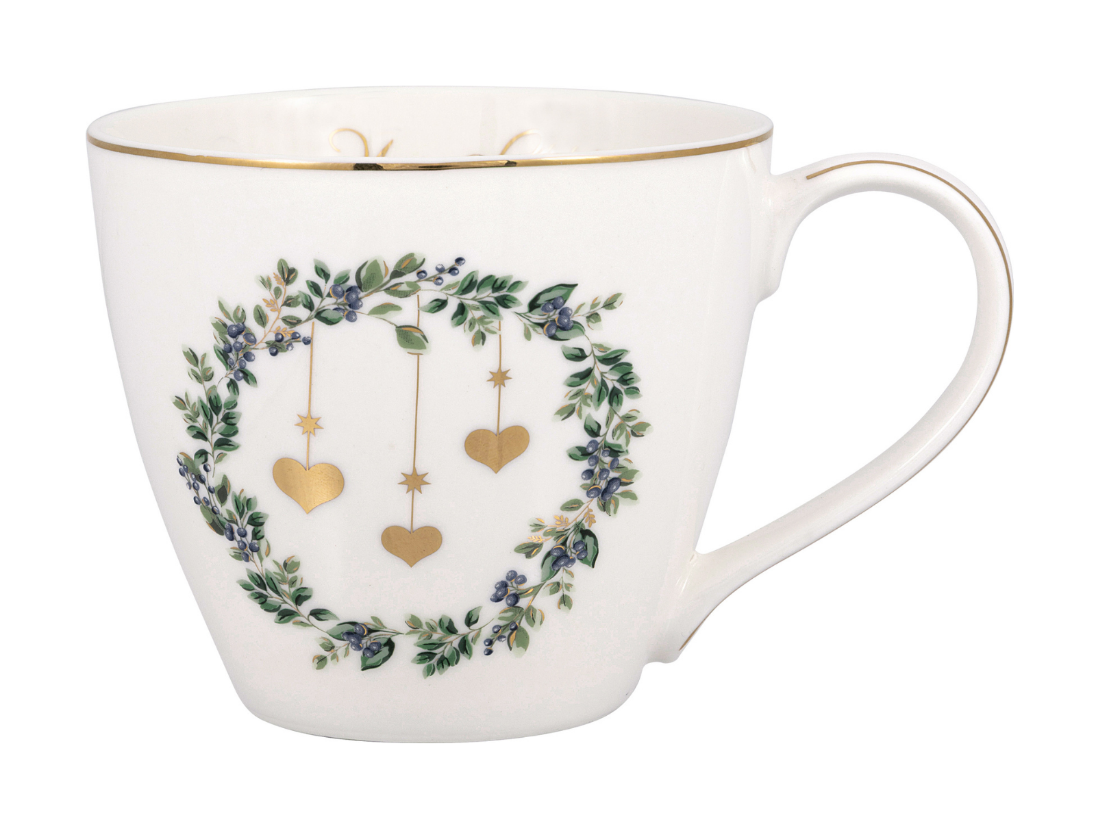 Greengate Zelda Becher mit Henkel weiß 0,35l - Produktbild 1