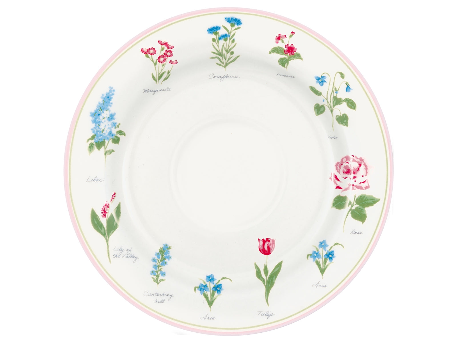 Greengate Agnes Frühstücksteller white 20,2cm Freisteller 1