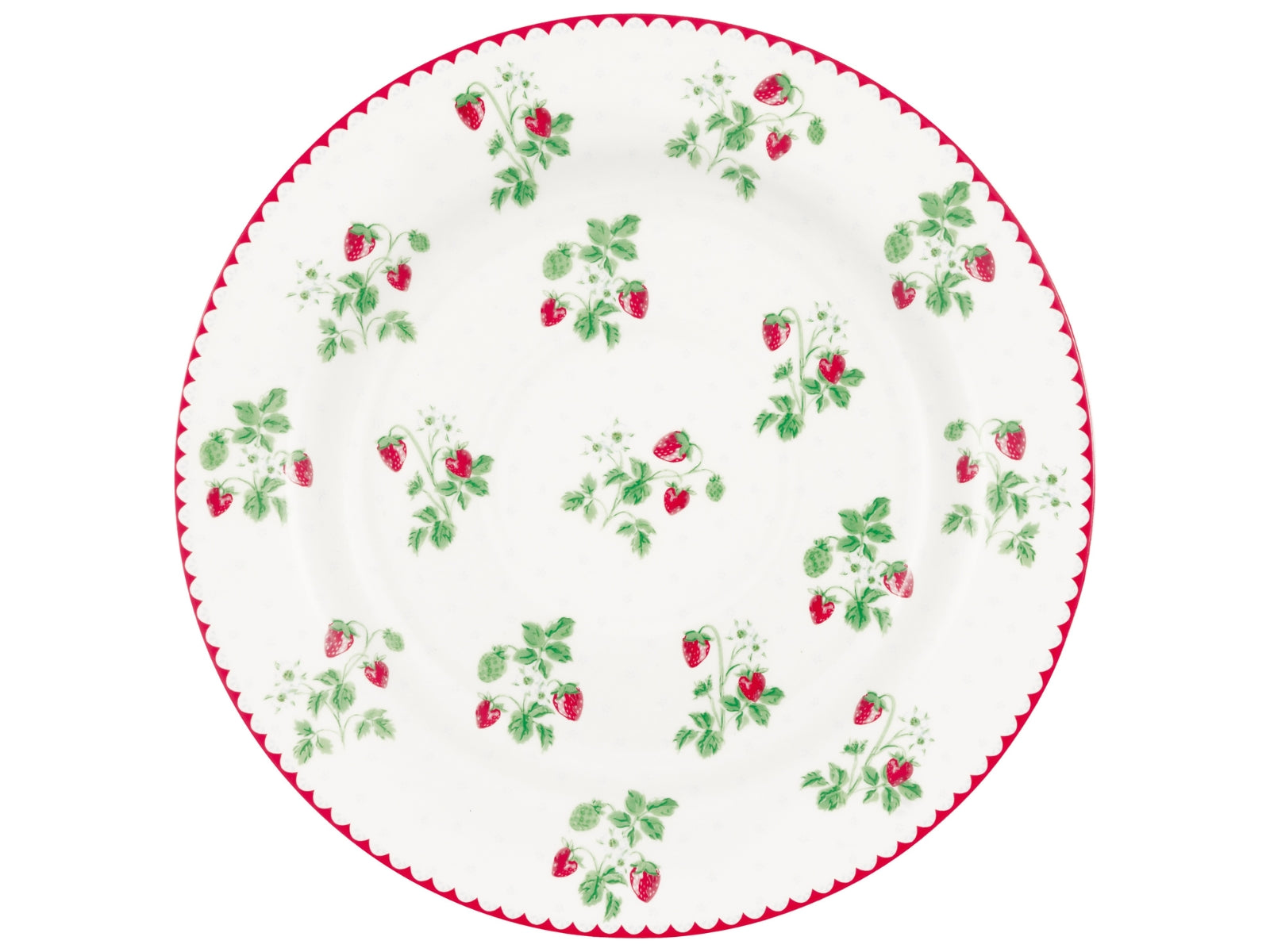 Greengate Berry Frühstücksteller white 20,2cm Freisteller 1