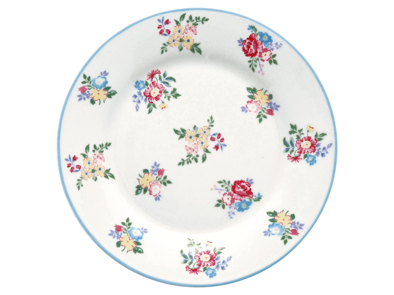 Greengate Elena Frühstücksteller petit white 20,2cm Freisteller 1